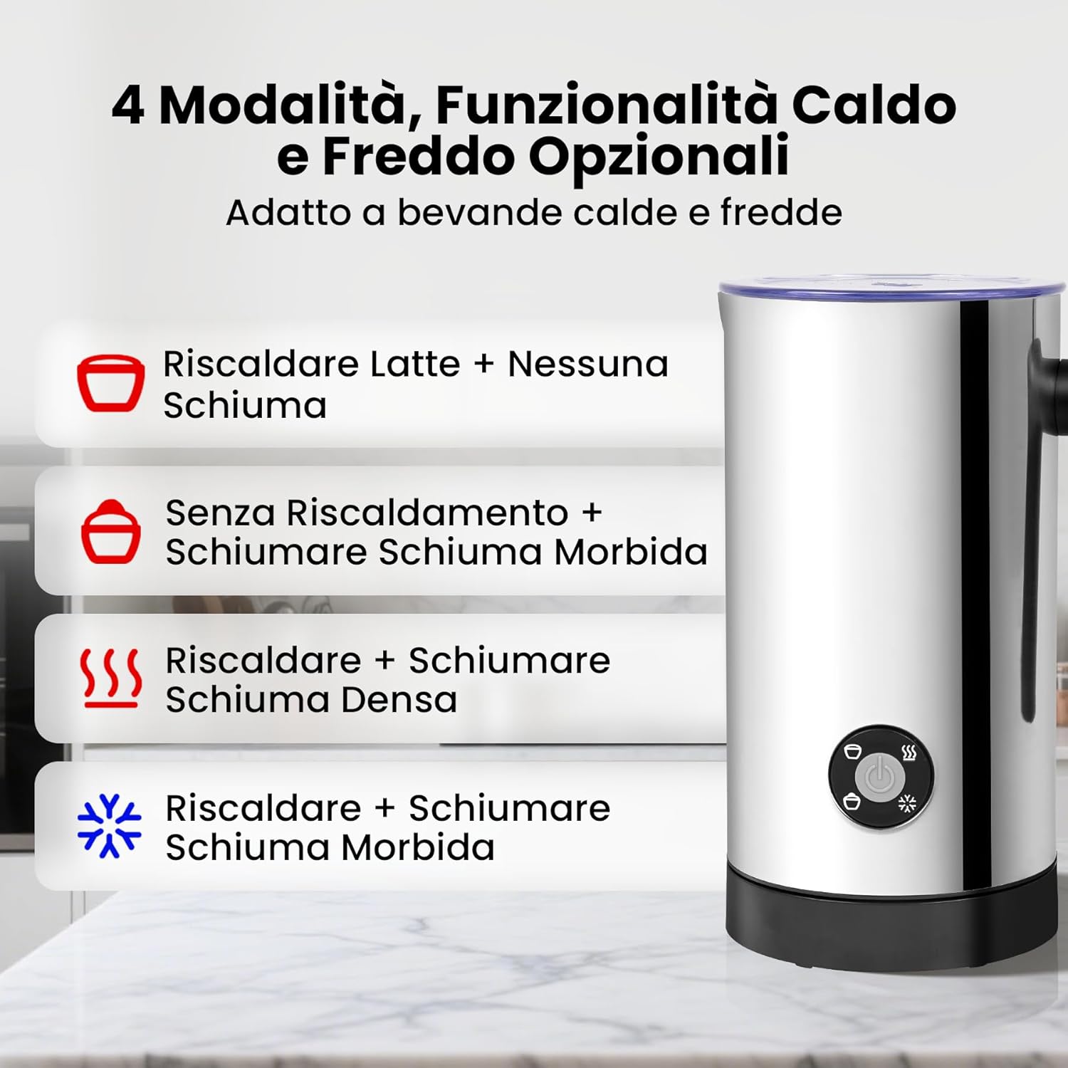 Casimhu Montalatte Elettrico 4 in 1 - immagine 4