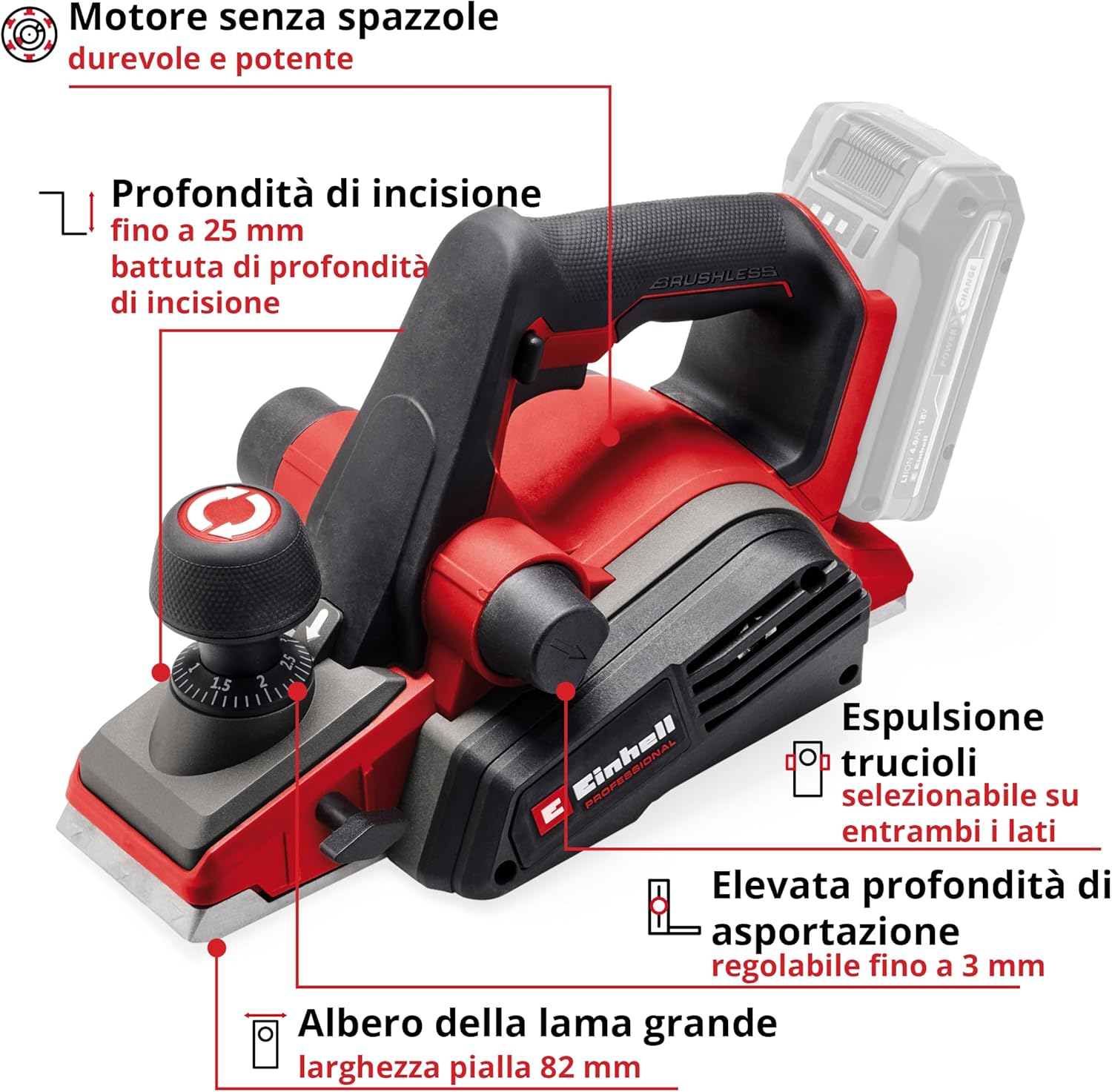 Einhell Professional Pialla Manuale TP-PL 18/3 Li BL - immagine 3