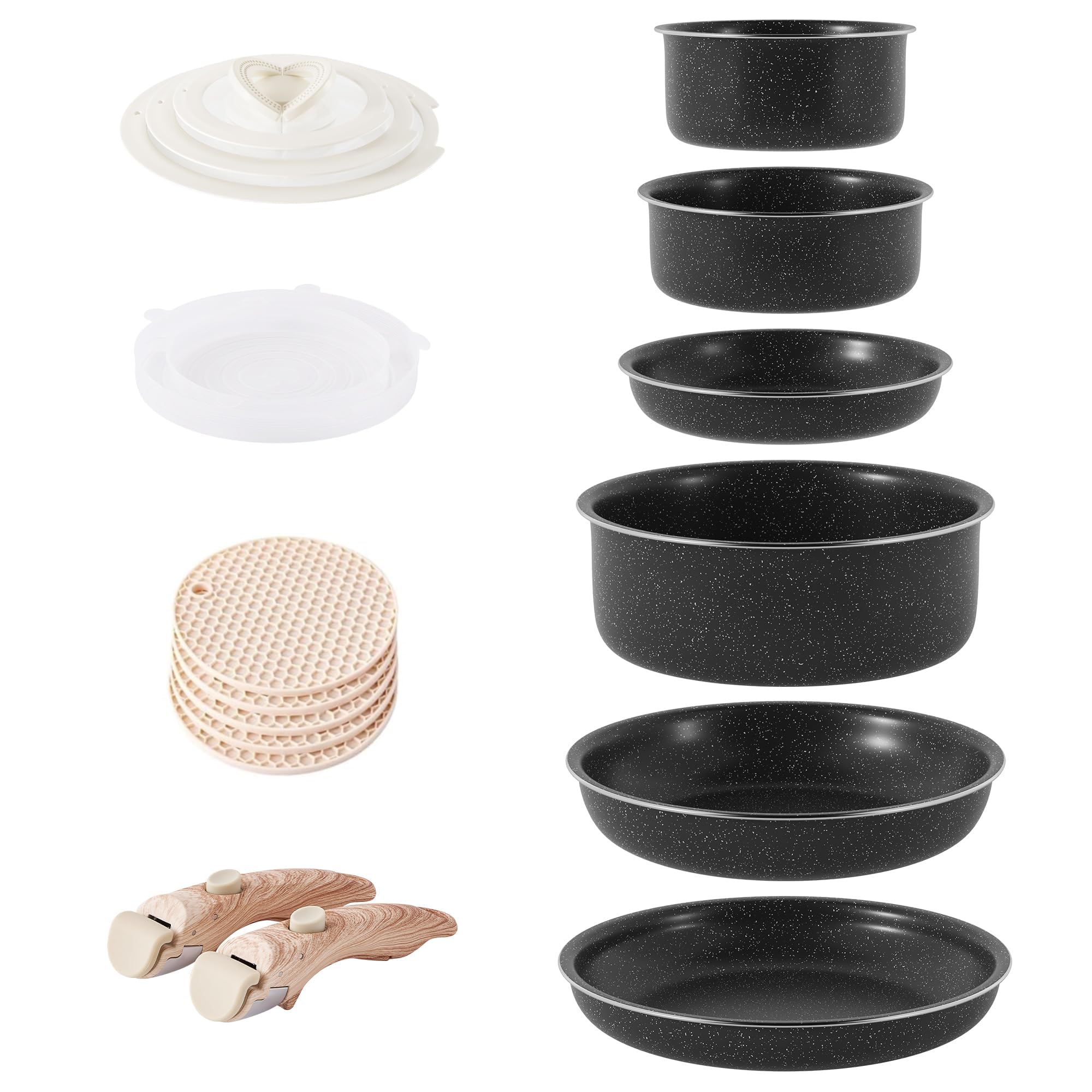 Riovarm Set Pentole e Padelle Induzione Antiaderente