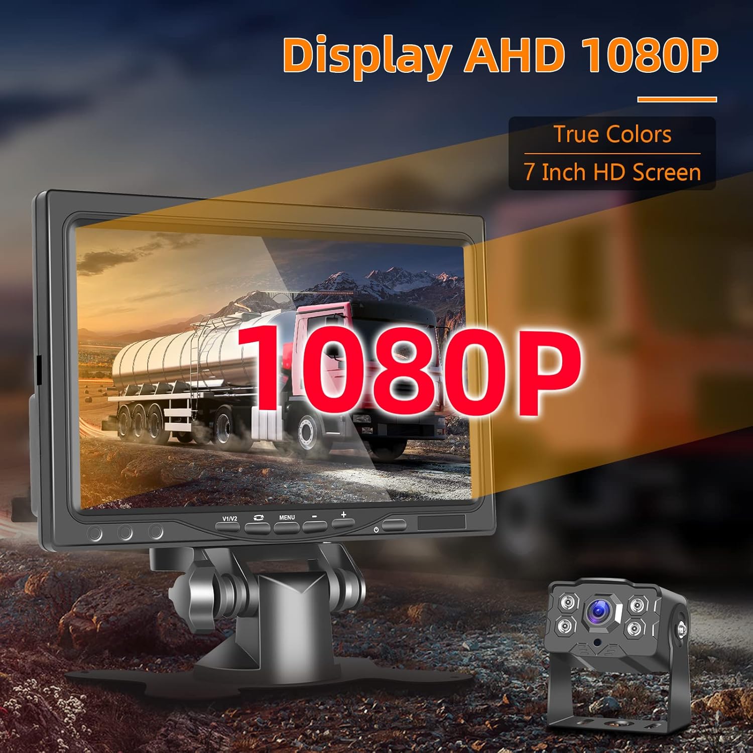 Hodozzy Telecamera Posteriore Auto con Monitor IPS 7" - immagine 2