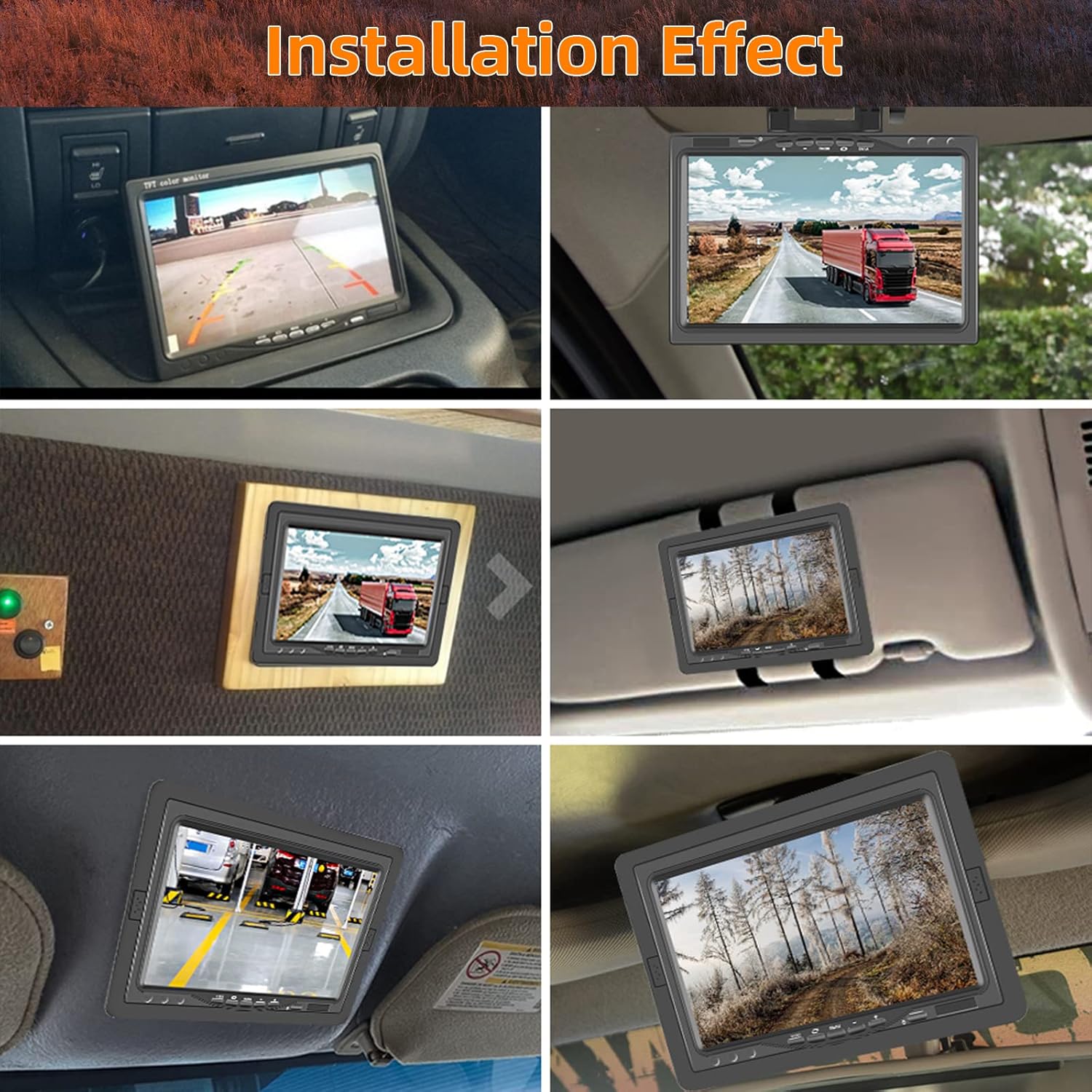 Hodozzy Telecamera Posteriore Auto con Monitor IPS 7" - immagine 8