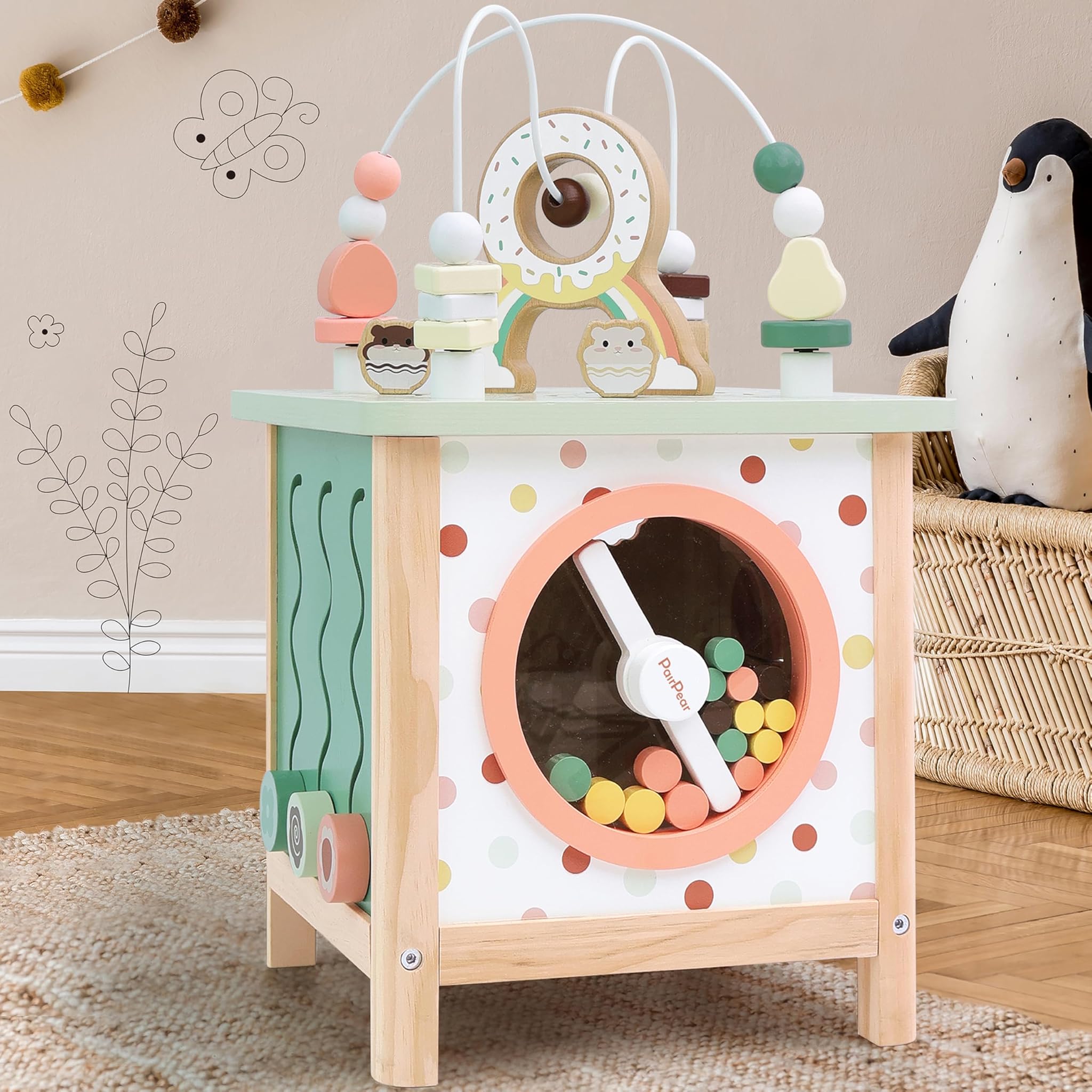 PairPear Cubetto di Attività in Legno Montessori