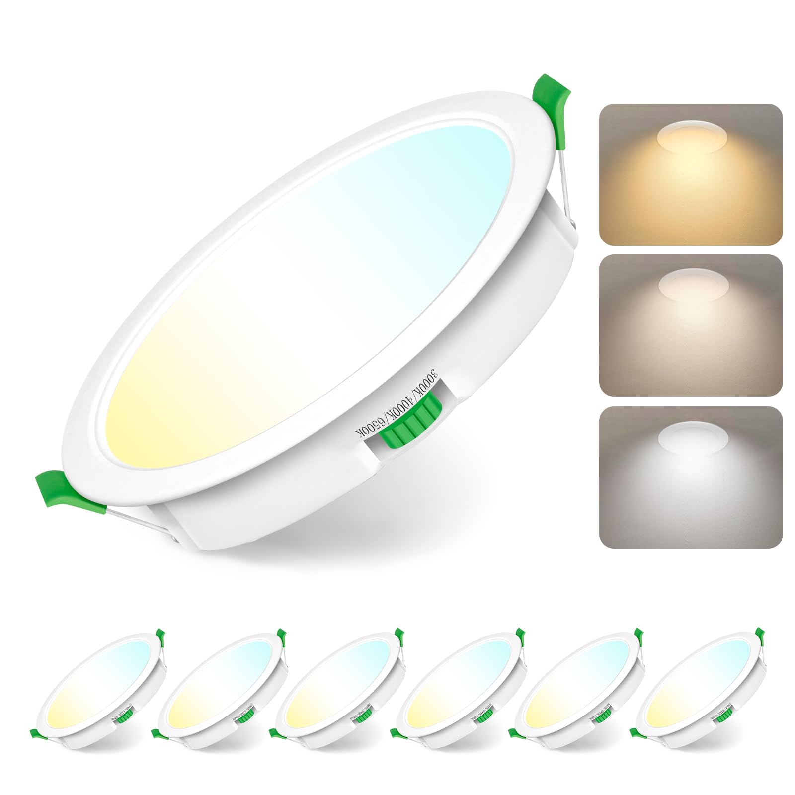 Faretti Led da Incasso Dimmerabili 10W, Set di 6