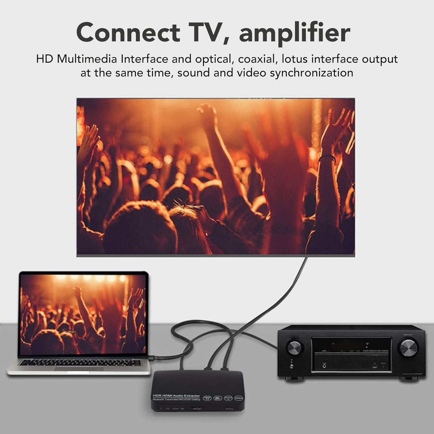 Ciciglow 4K HDMI Audio Extractor Splitter 60Hz - immagine 3