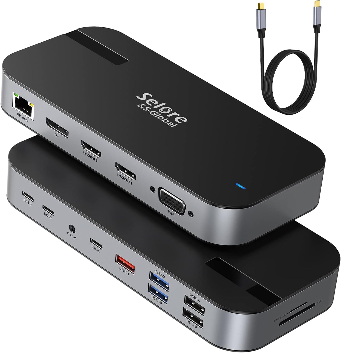 Docking Station USB-C 15 in 1 con Quadruple Display - immagine 1