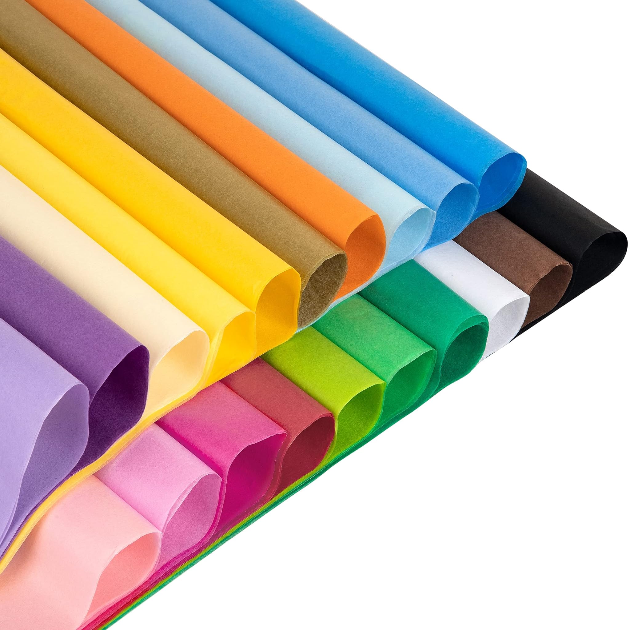 Fogli di Carta Velina Colorata 50x70cm, 60 Pezzi