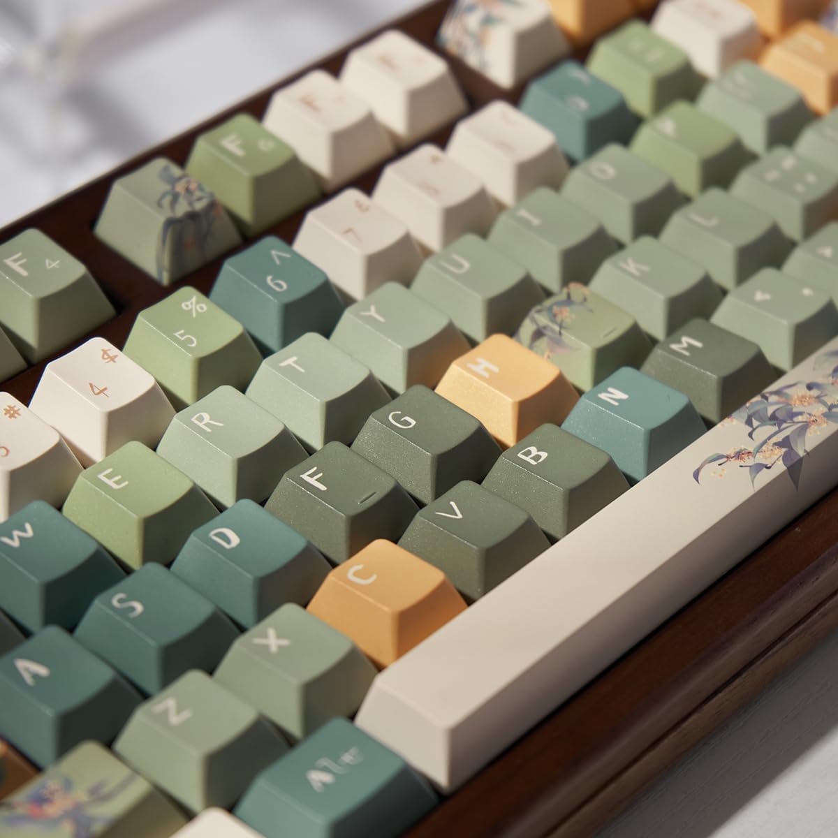 Sumgsn Keycaps 152 Tasti Verde PBT Dye Sub Cherry Profile - immagine 3