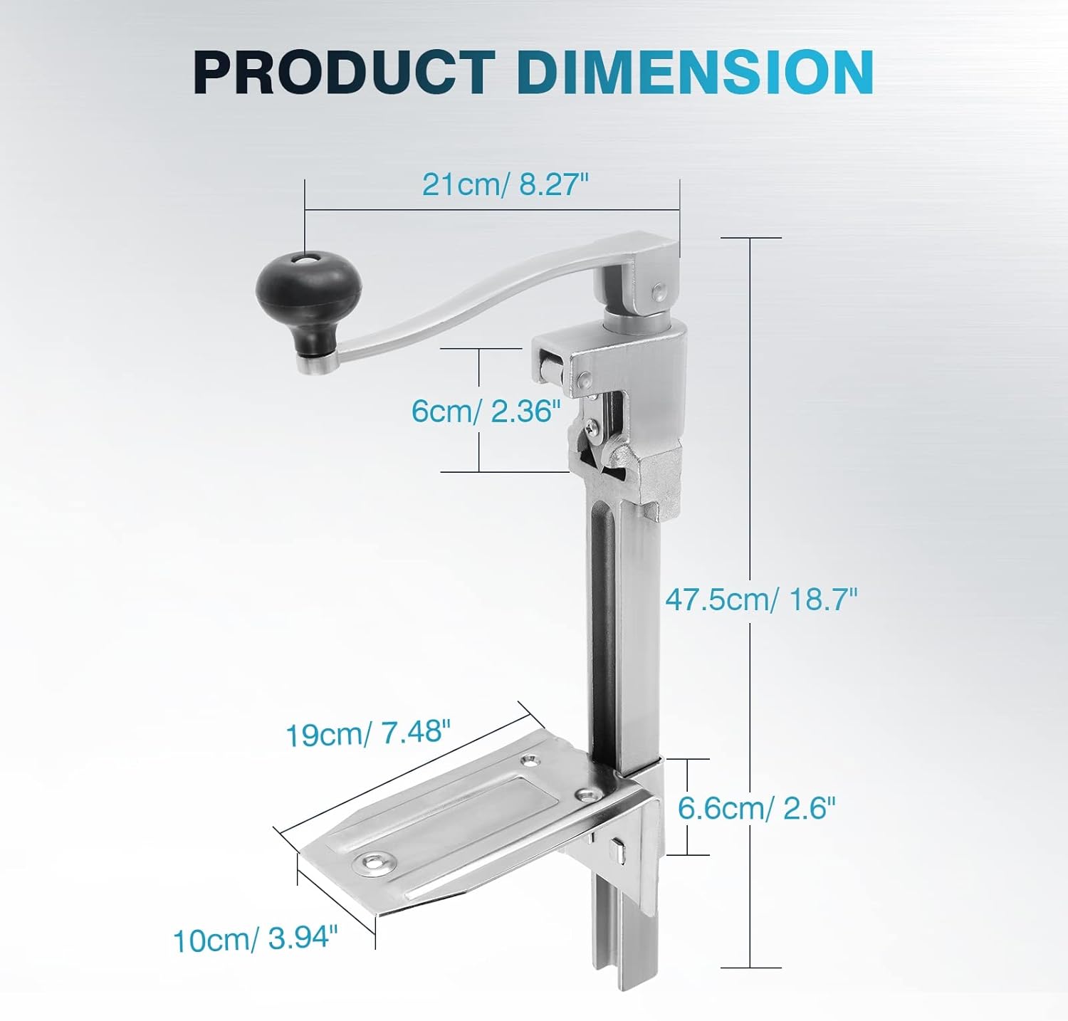 Gototop Apriscatole Manuale da Tavolo HeavyDuty - immagine 3