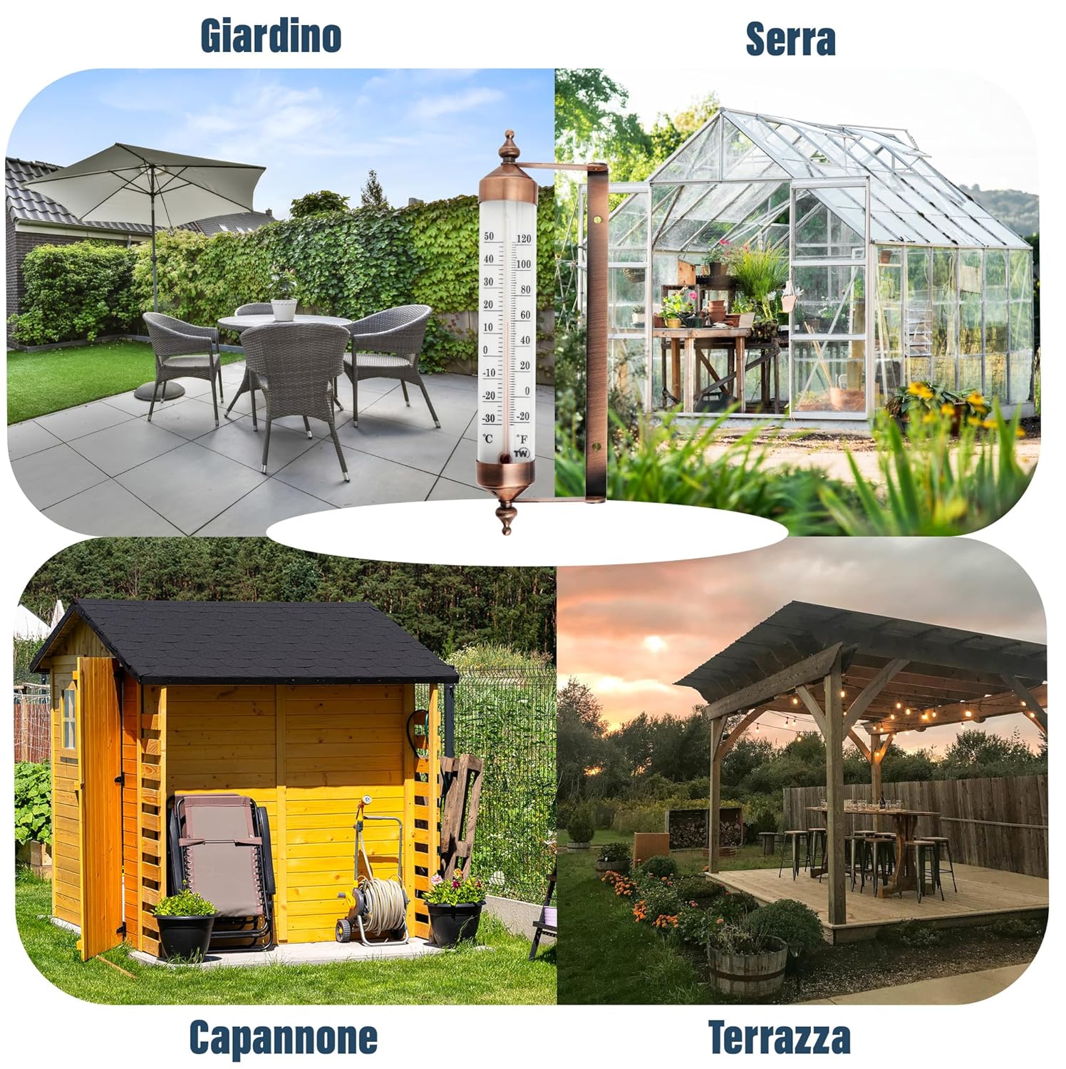 Termometro da Esterno Effetto Bronzo - immagine 7