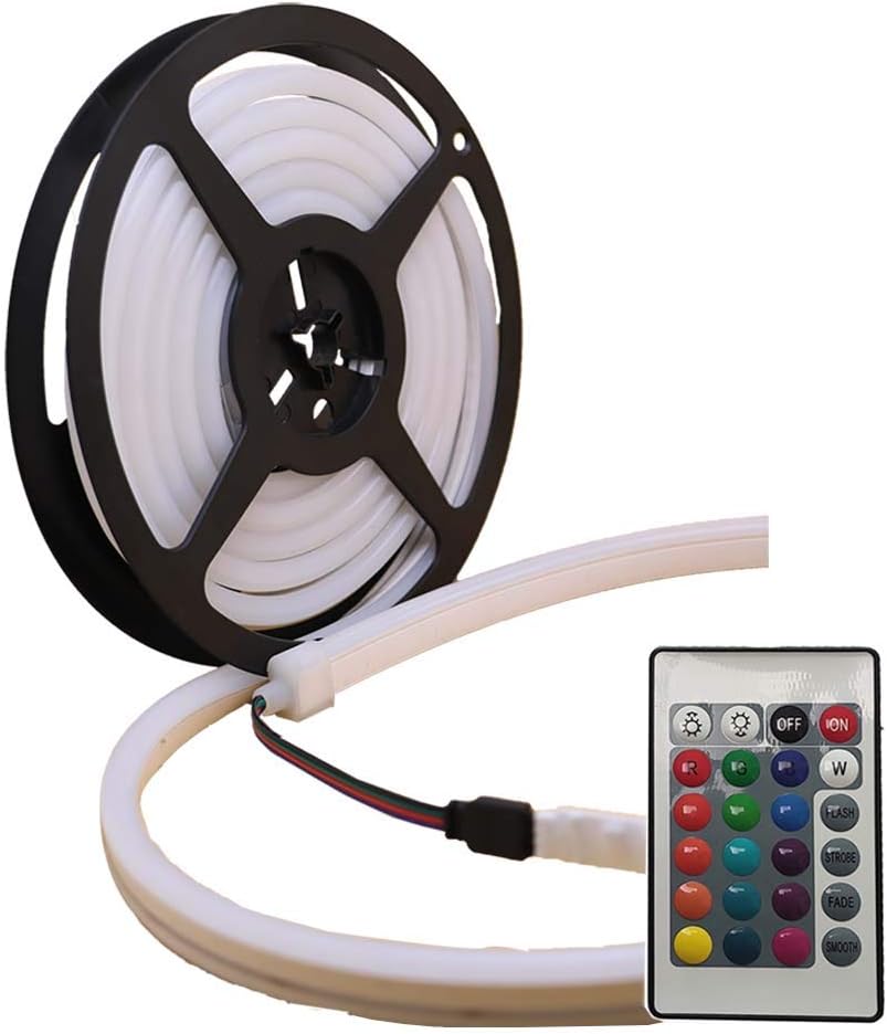 Yxhl® DC12V Neon Led RGB Rope Light 3 metri - immagine 1