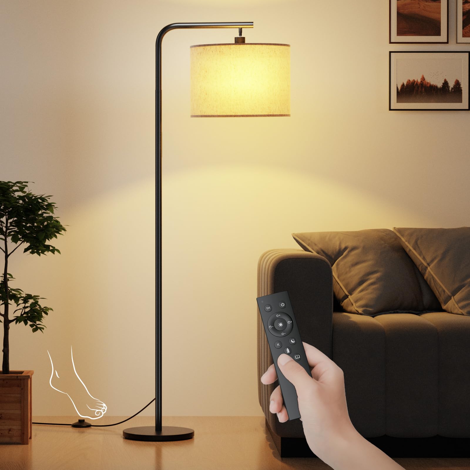 Lampada da Terra Dimmerabile con Telecomando 8W