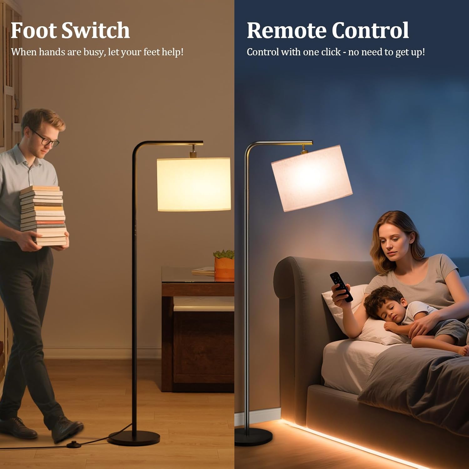 Lampada da Terra Dimmerabile con Telecomando 8W - immagine 3