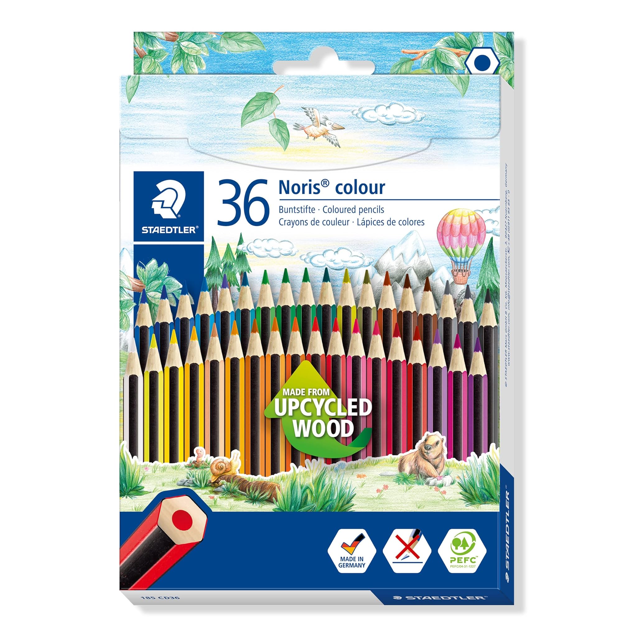 Staedtler Noris 185 CD36 Matite Ecologiche