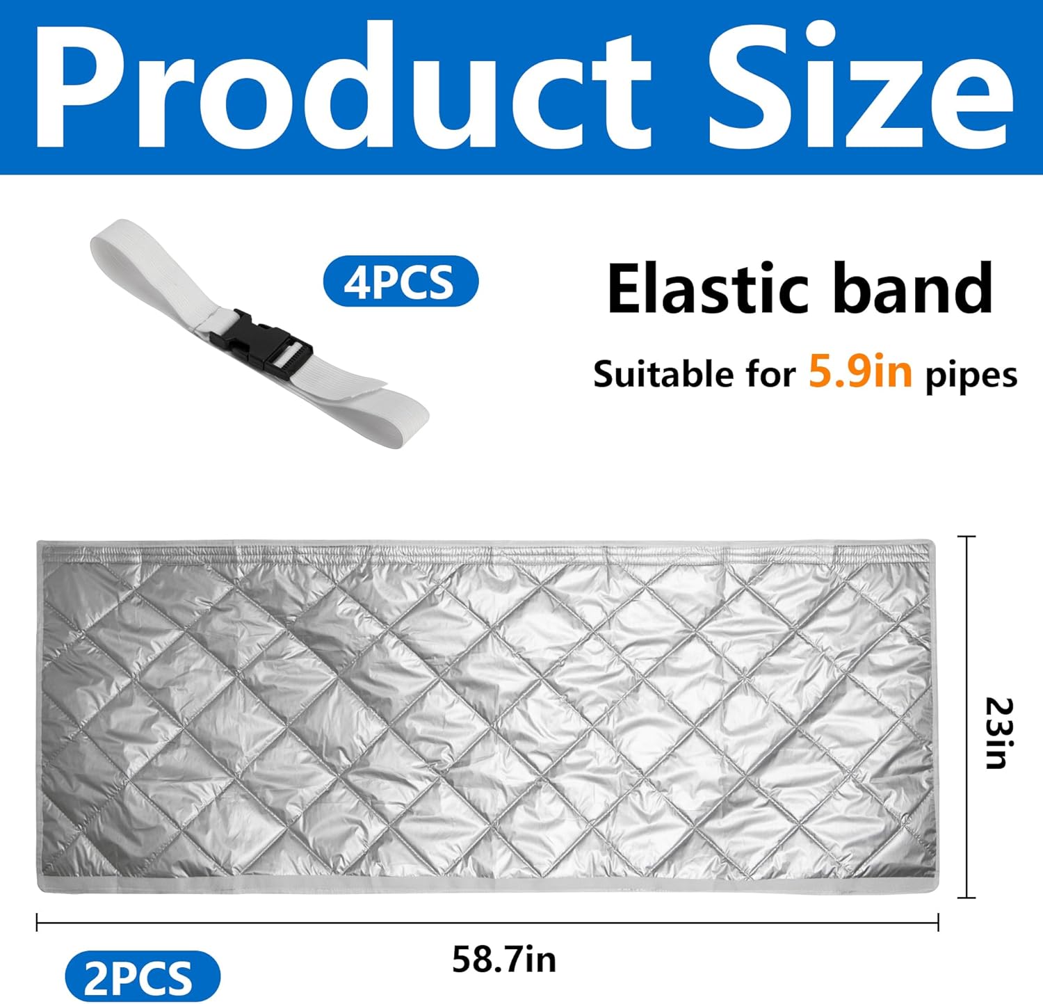 Copertura per Condizionatori Portatili 150x50cm, 2 pezzi - immagine 2