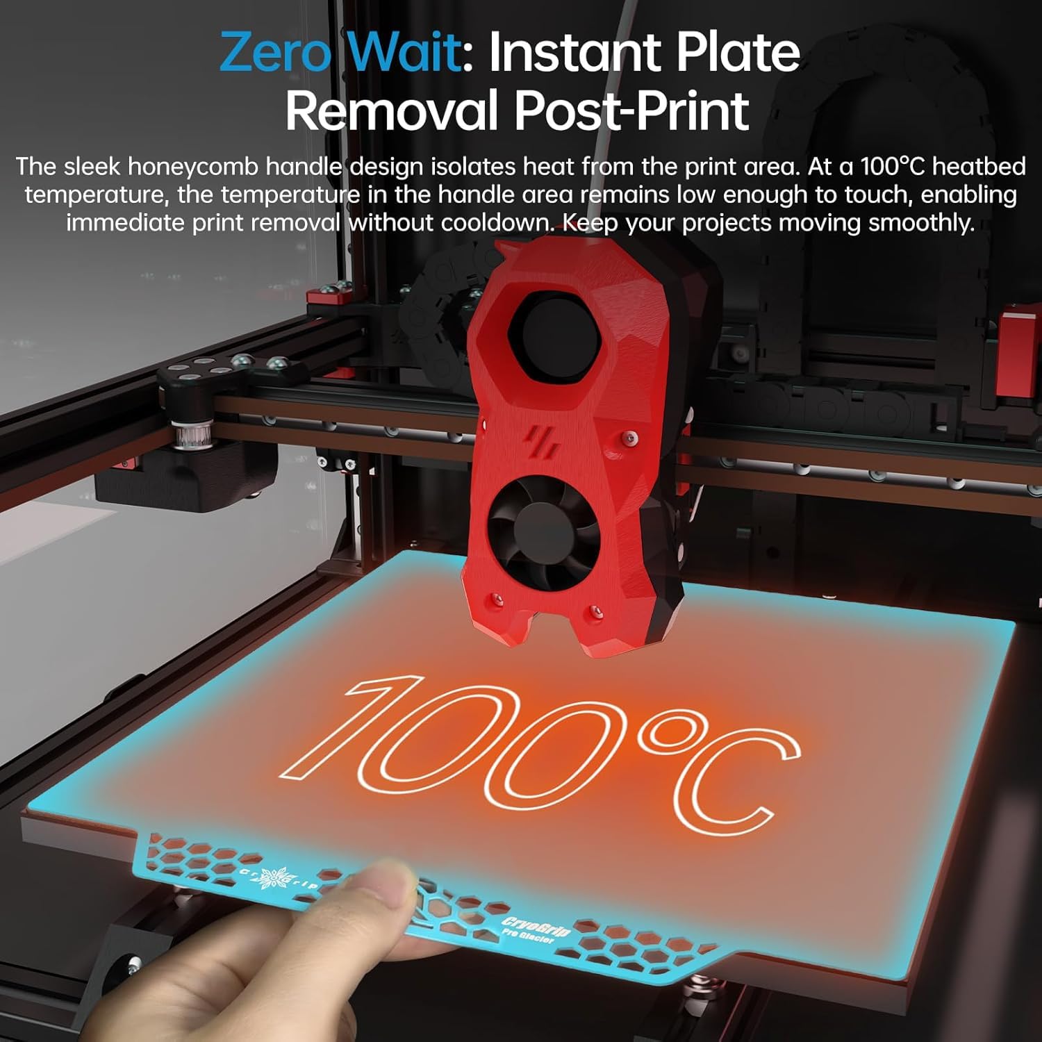BIQU CryoGrip Pro Glacier - Build Plate per Voron 350 - immagine 4