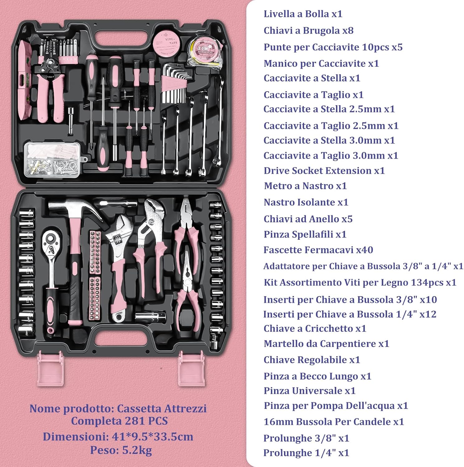 Sundpey Cassetta Attrezzi Completa 281 Pezzi - immagine 2