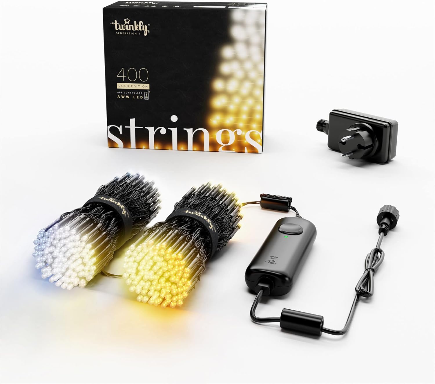 Twinkly Strings 400 LED Bianchi Smart Home 32m - immagine 1