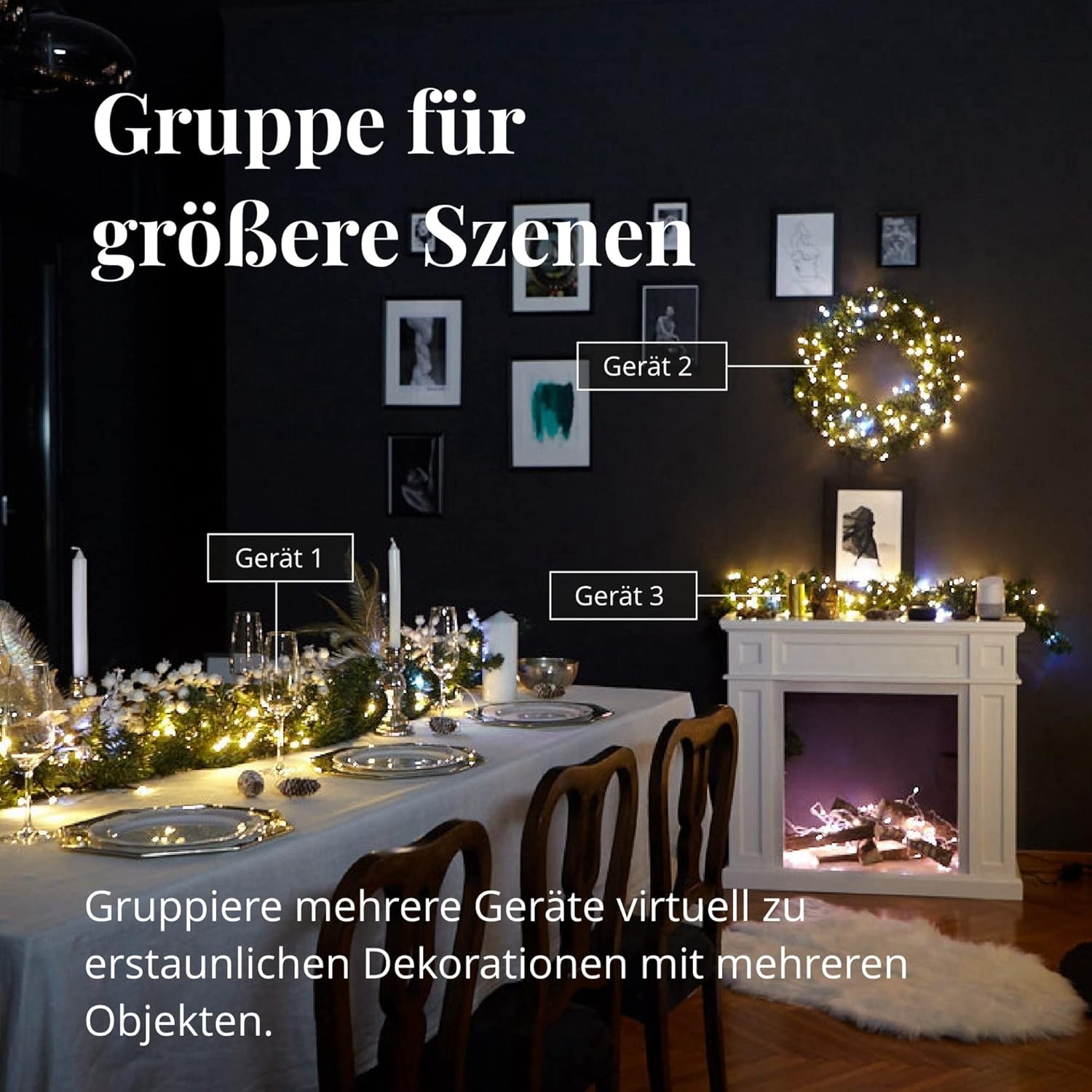 Twinkly Strings 400 LED Bianchi Smart Home 32m - immagine 6