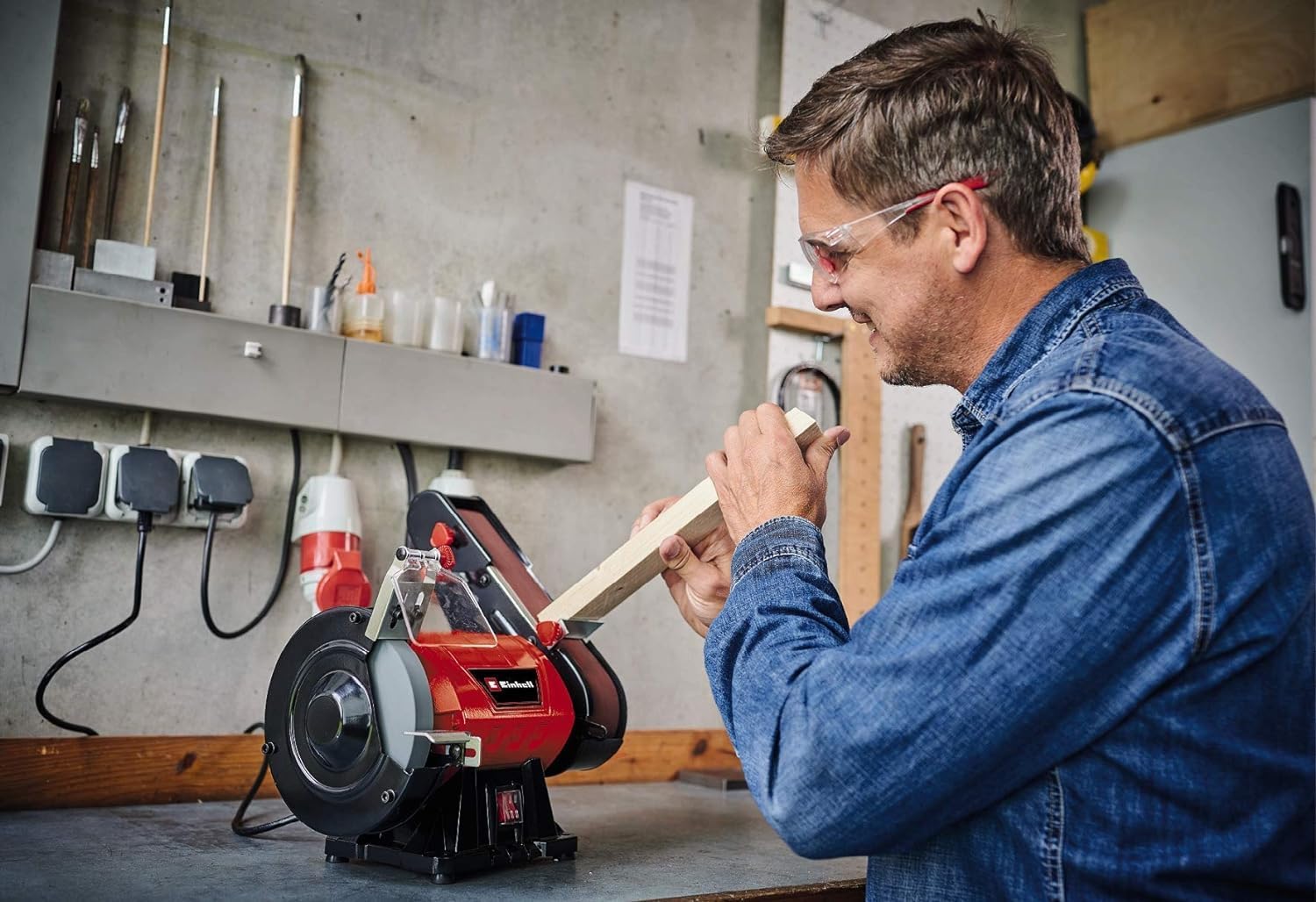 Einhell Levigatrice a Nastro da Banco TC-US 350 - immagine 3