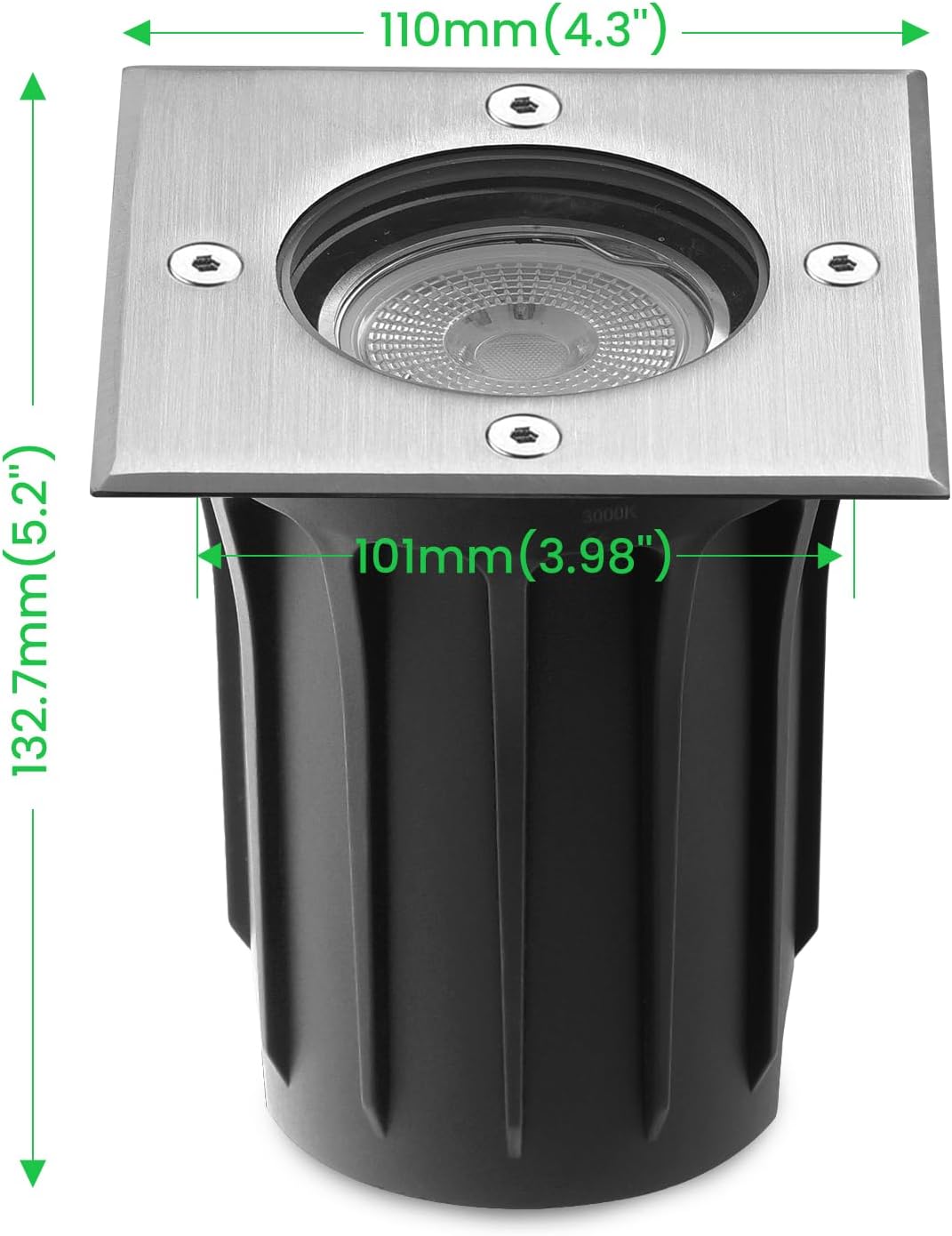 Goodia Faretti LED Esterno GU10 3W (4 Pezzi) - immagine 2