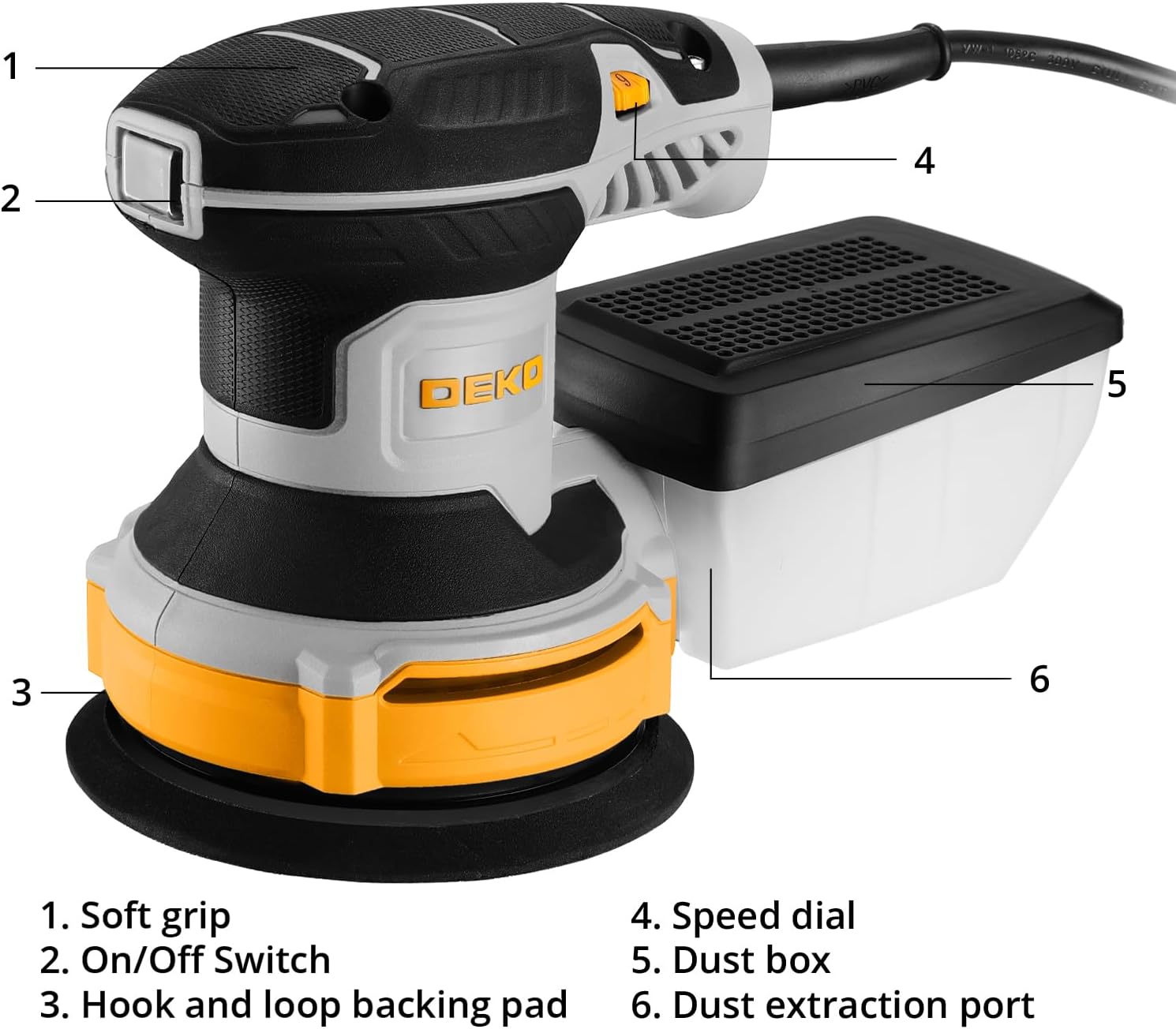 Dekopro Levigatrice Orbitale 300W 14000RPM - immagine 2