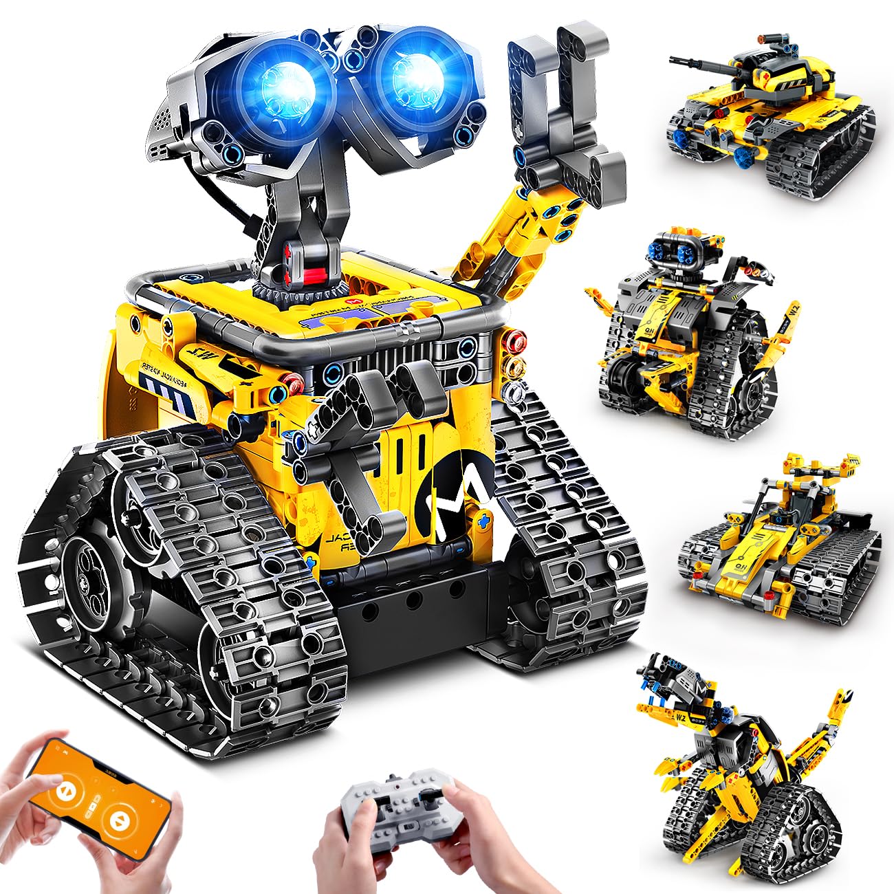 Robot Toys for Kids - Set Costruzione 5-in-1 RC