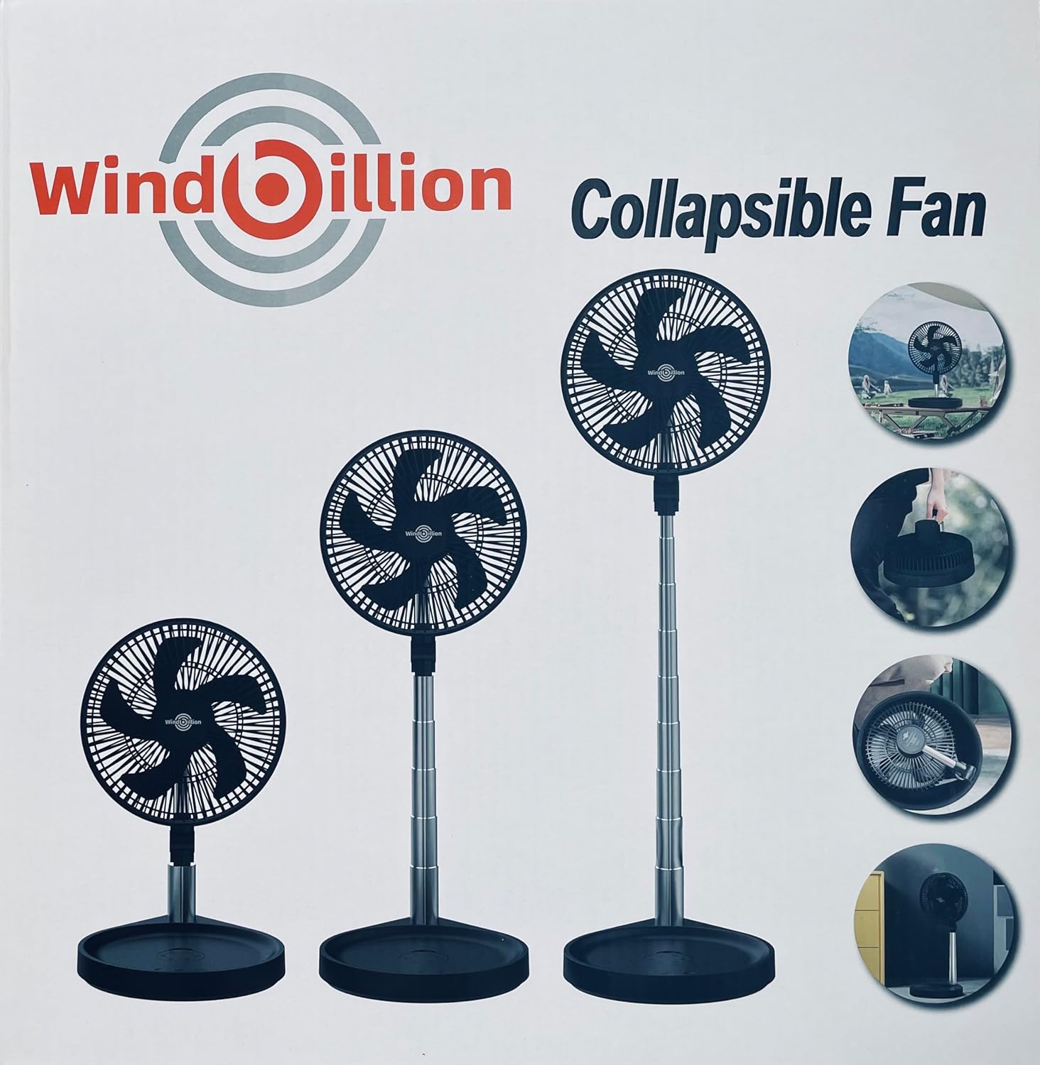 Windbillion Ventilatore Pieghevole Portatile USB-C 37h - immagine 2
