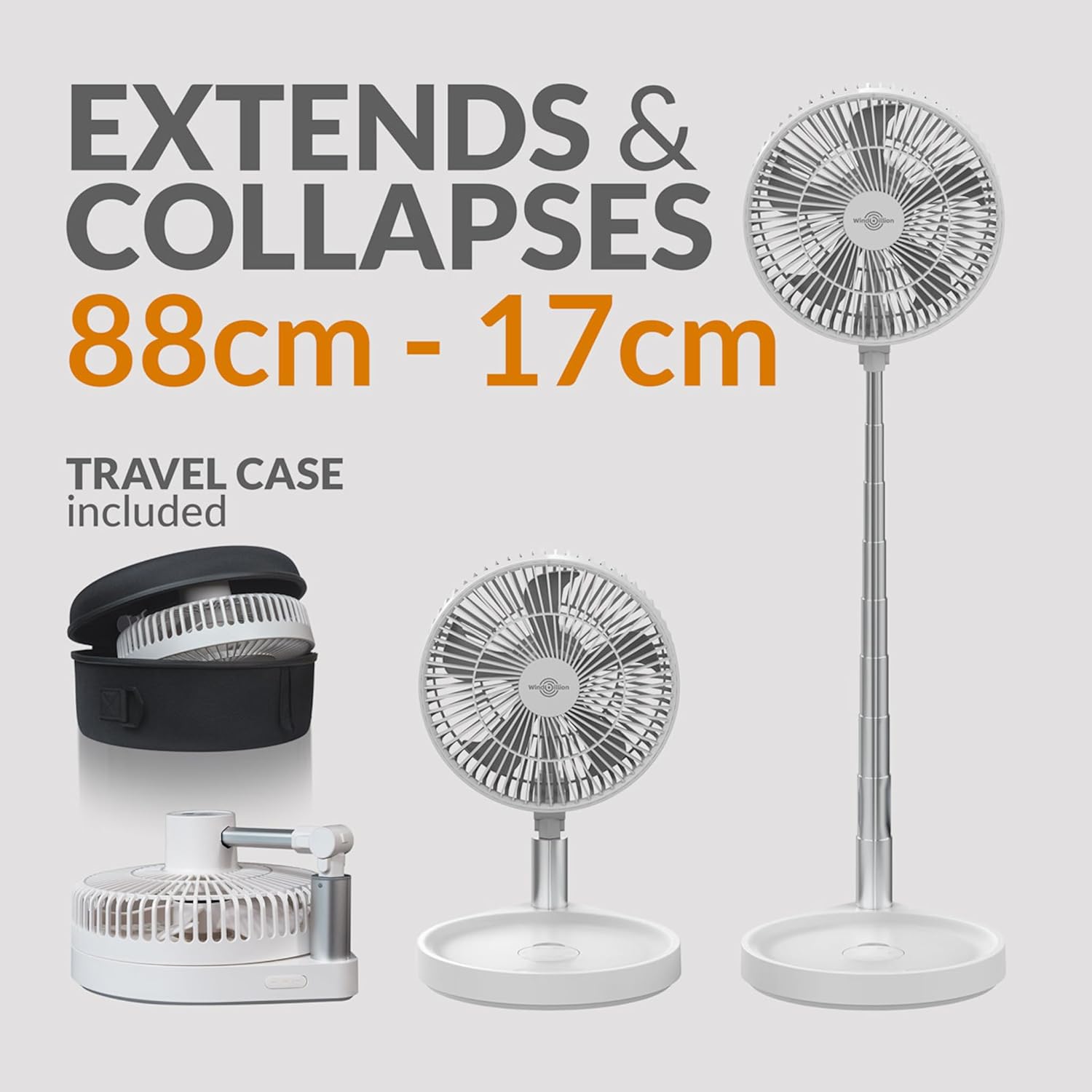 Windbillion Ventilatore Pieghevole Portatile USB-C 37h - immagine 5