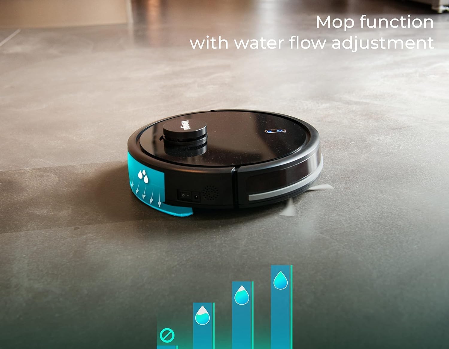 Venga! VG RVC 3002 BK - Aspirapolvere Robot con Navigazione Laser, Nero - immagine 2