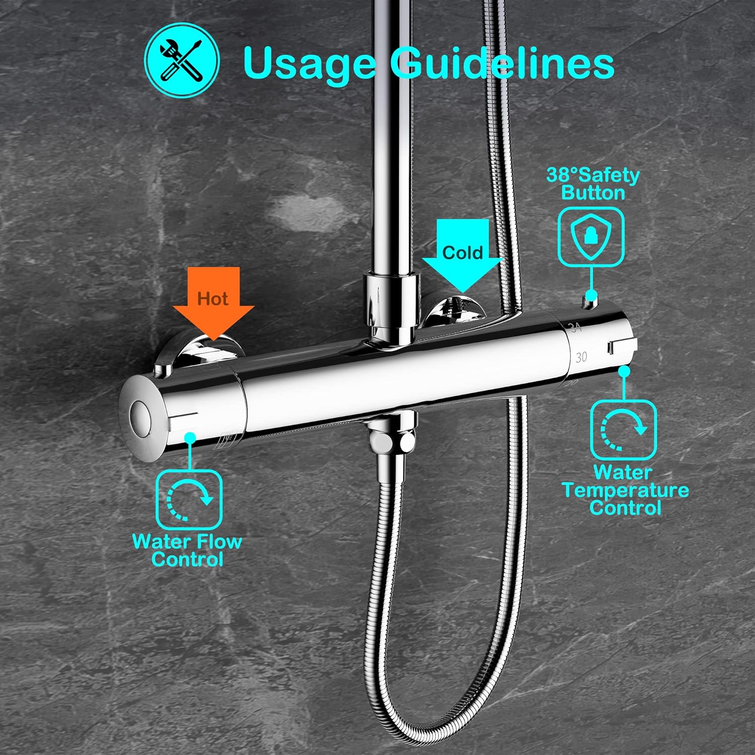 Morado Colonna Doccia con Miscelatore Termostatico - immagine 2