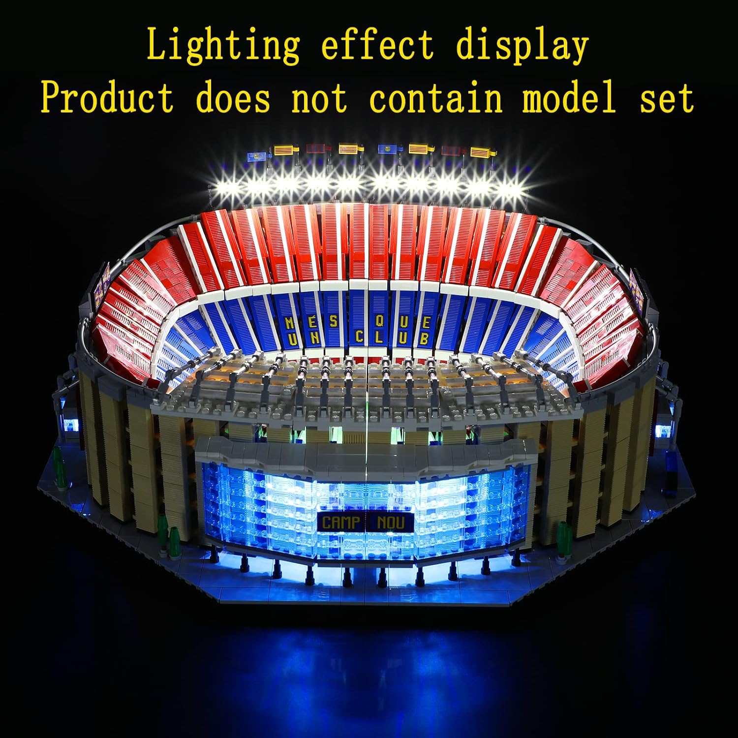 GEAMENT Luci LED per LEGO Camp NOU FC Barcelona - immagine 4