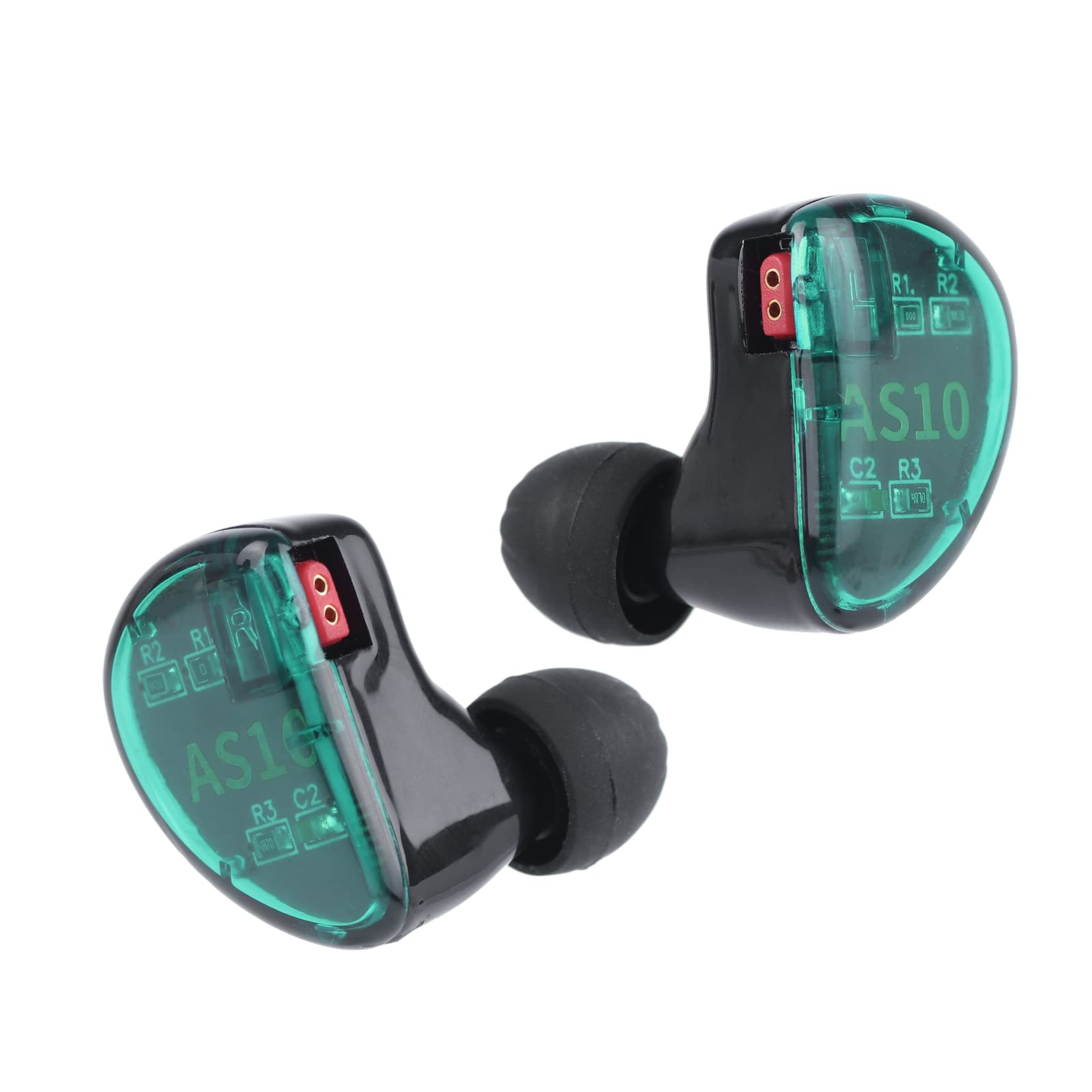 Linsoul KZ AS10 5BA Cuffie In-Ear HiFi, Ciano