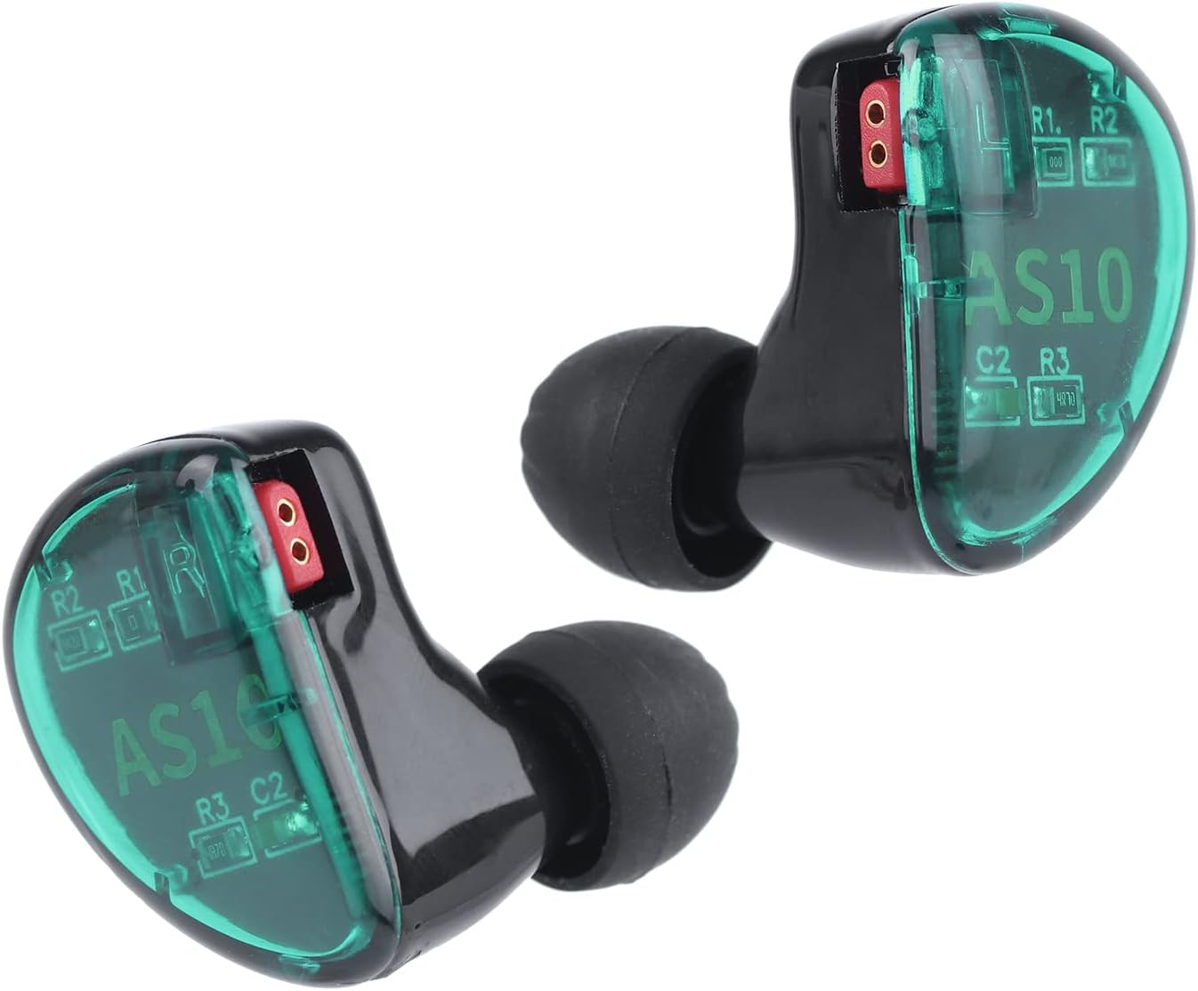 Linsoul KZ AS10 5BA Cuffie In-Ear HiFi, Ciano - immagine 1
