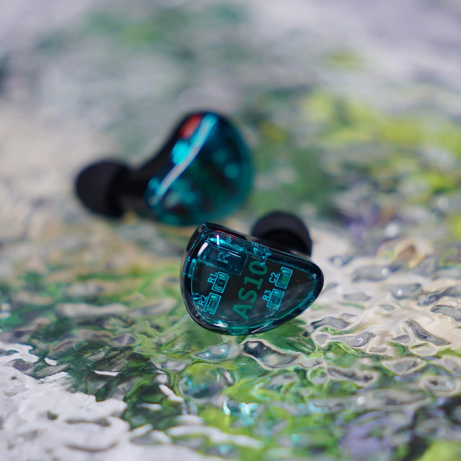Linsoul KZ AS10 5BA Cuffie In-Ear HiFi, Ciano - immagine 4
