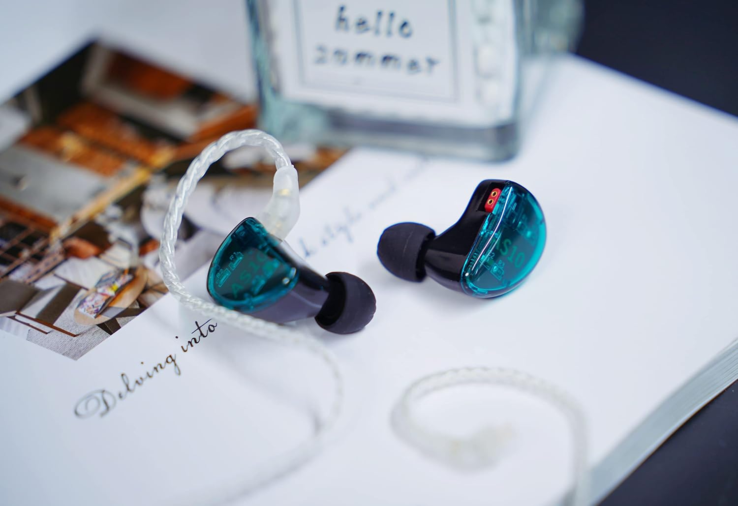 Linsoul KZ AS10 5BA Cuffie In-Ear HiFi, Ciano - immagine 6