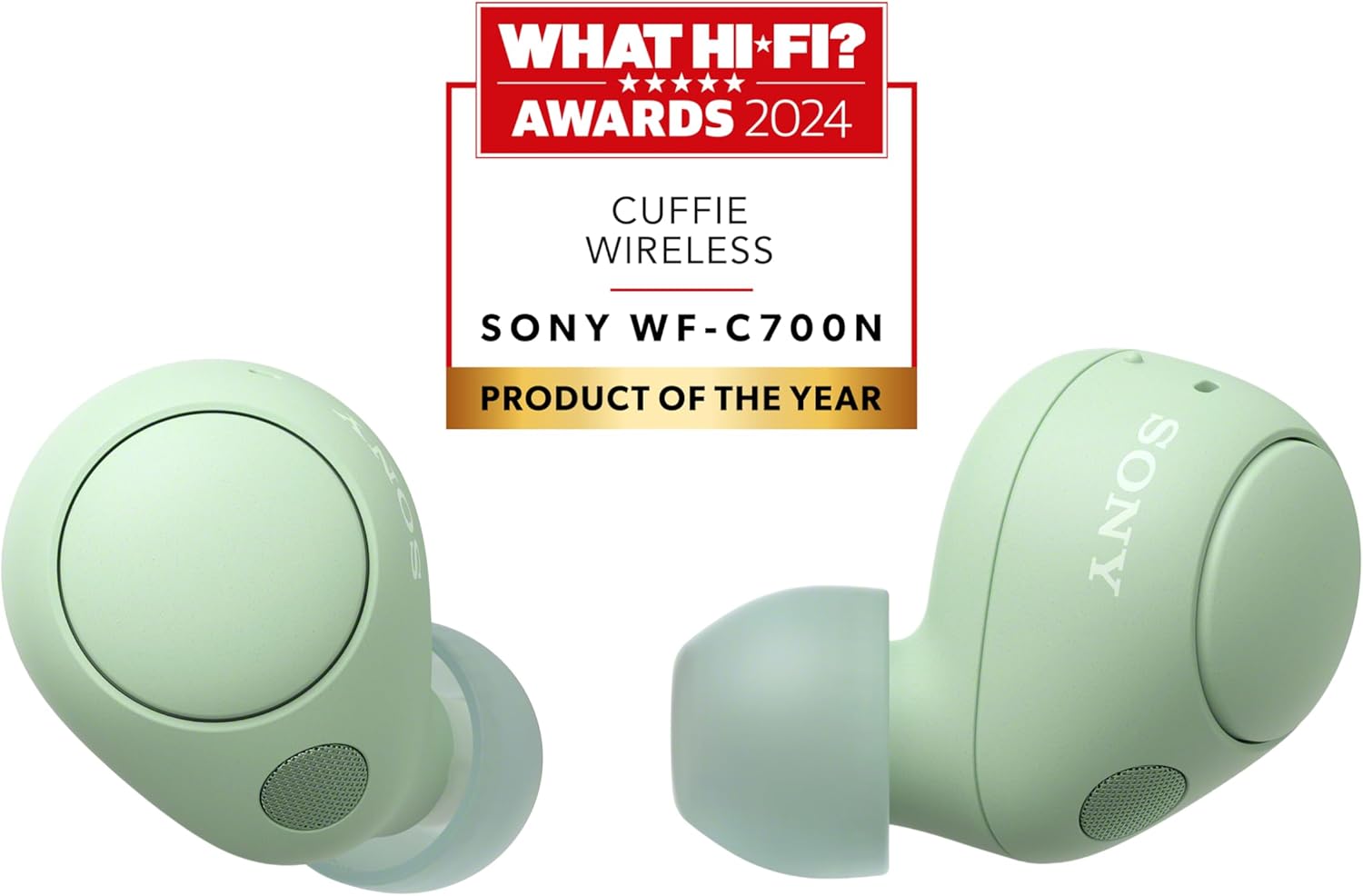 Sony WF-C700N - Cuffie True Wireless Noise Cancelling, Verde Salvia - immagine 2