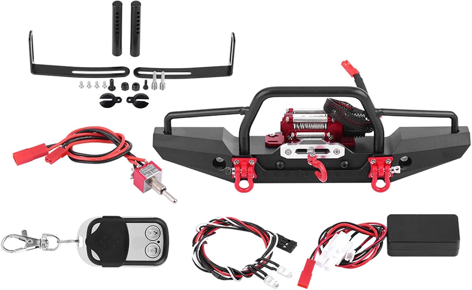 KIMISS Verricello Anteriore Lega Alluminio per RC Crawler - immagine 1