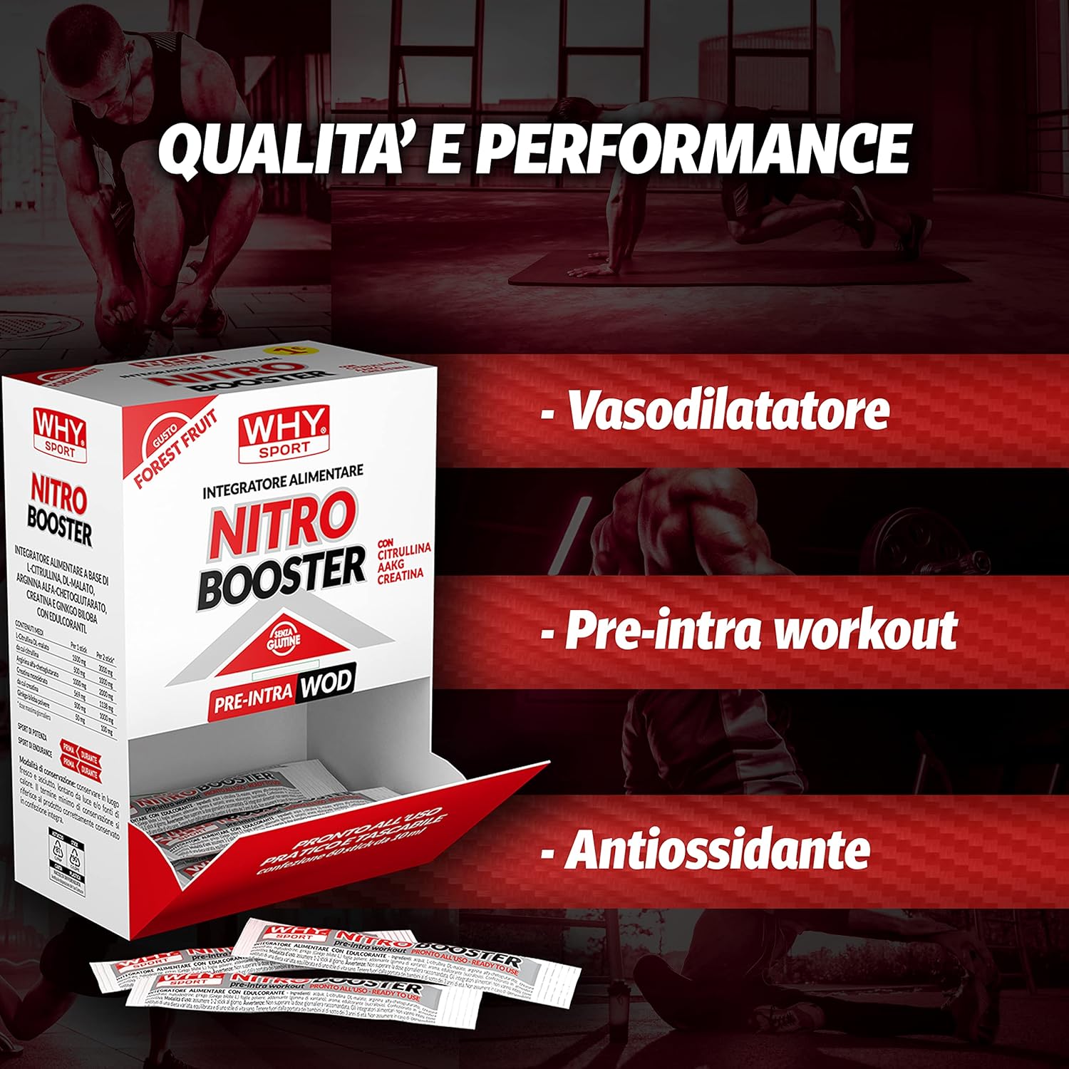 WHY SPORT NITRO BOOSTER - Integratore Citrullina e Arginina - immagine 4