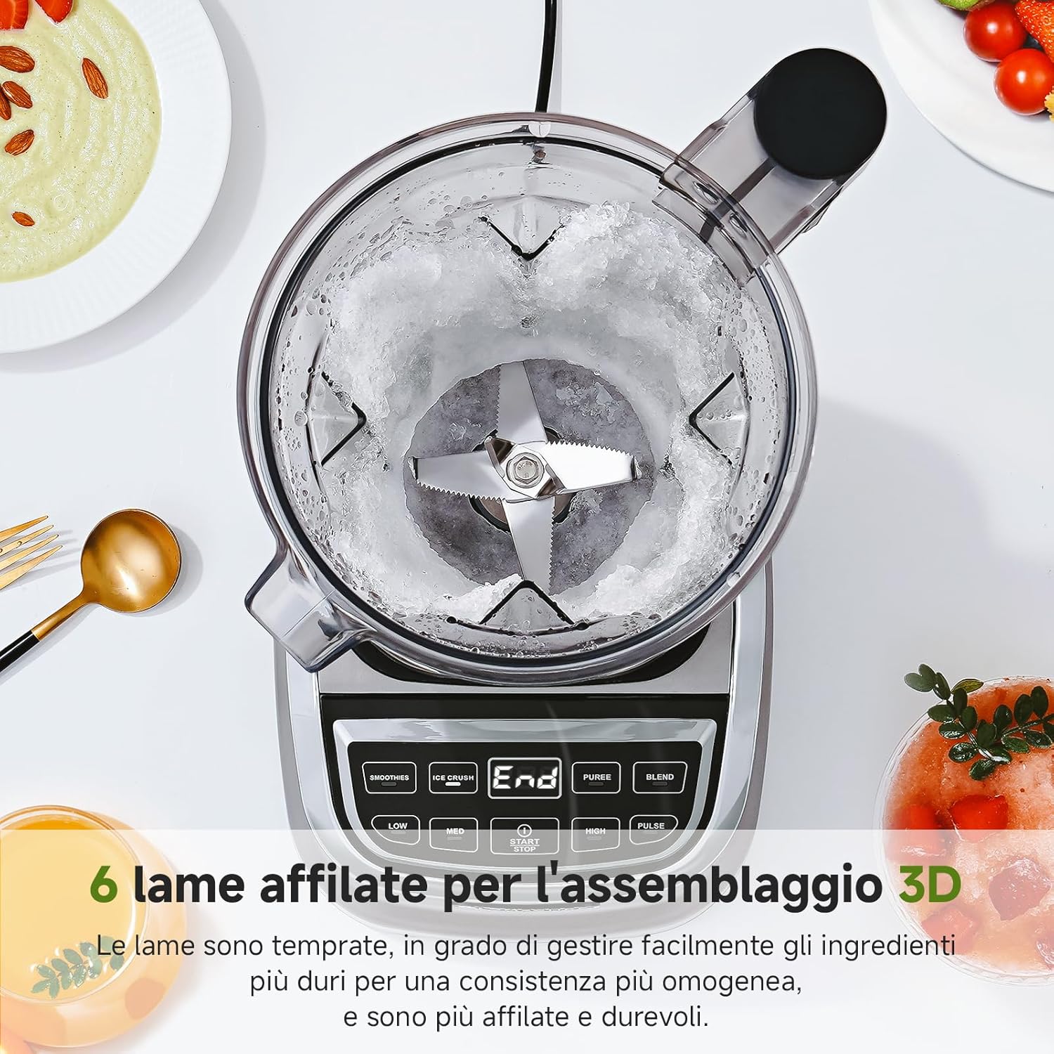 Amzchef Frullatore Professionale Smart Touchscreen - immagine 4