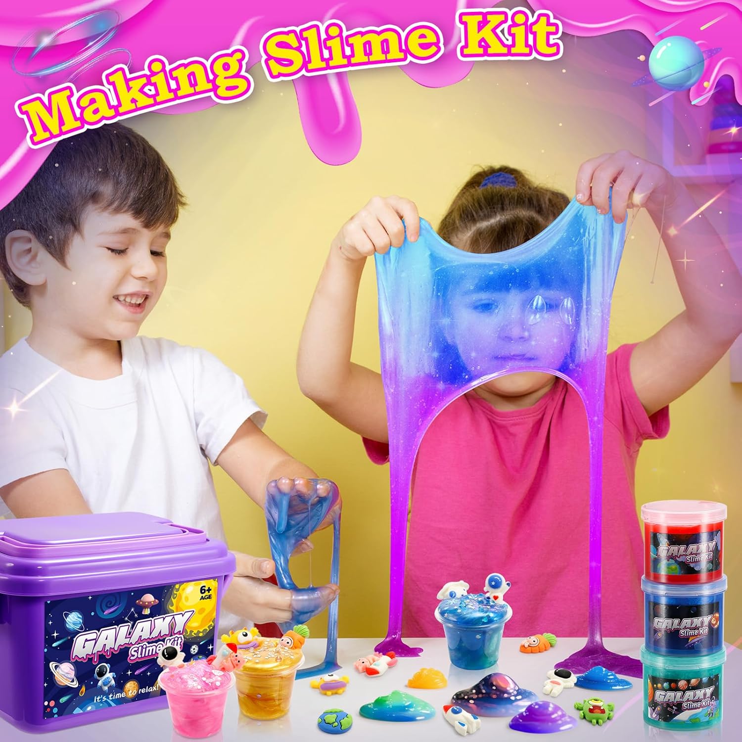 Slime Fluffy per Bambini con Decorazioni Carine - immagine 2