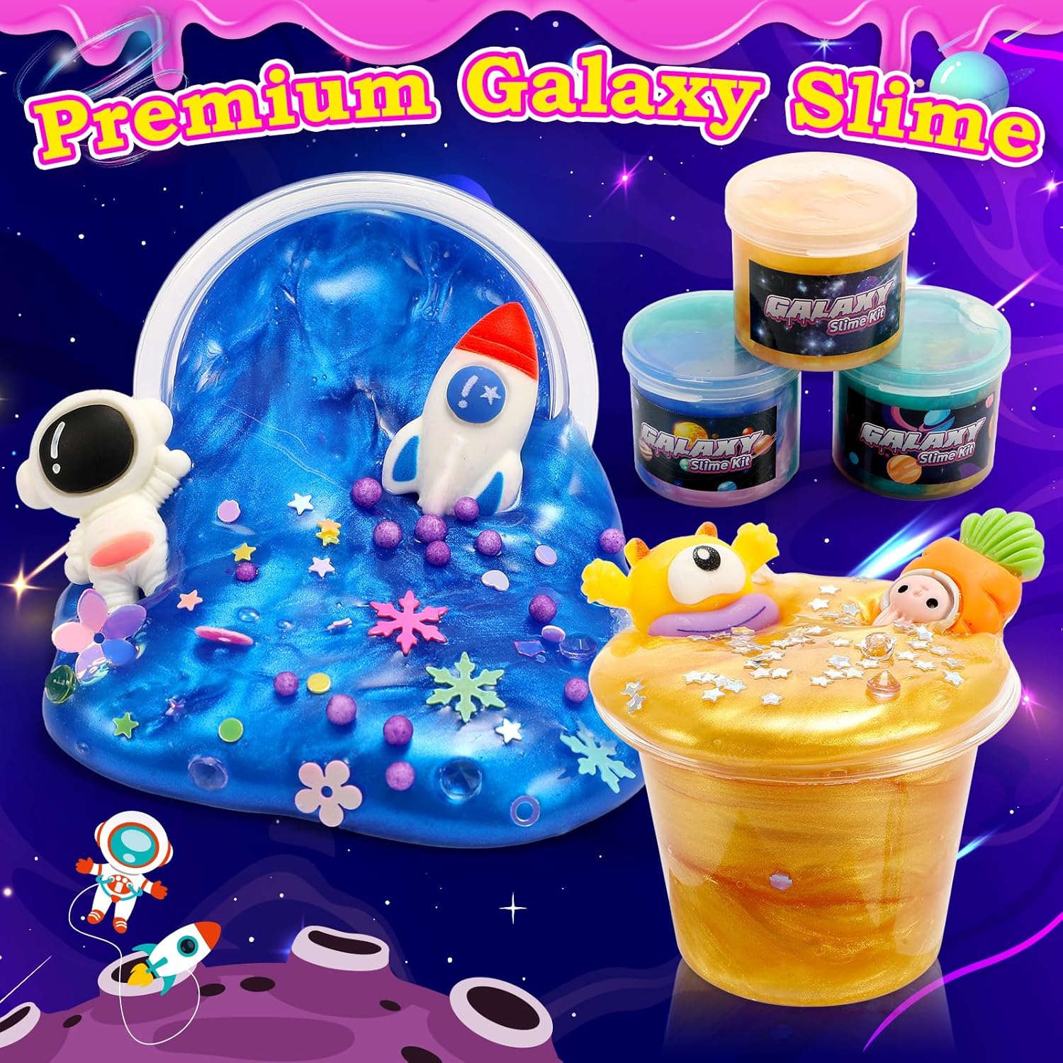 Slime Fluffy per Bambini con Decorazioni Carine - immagine 3