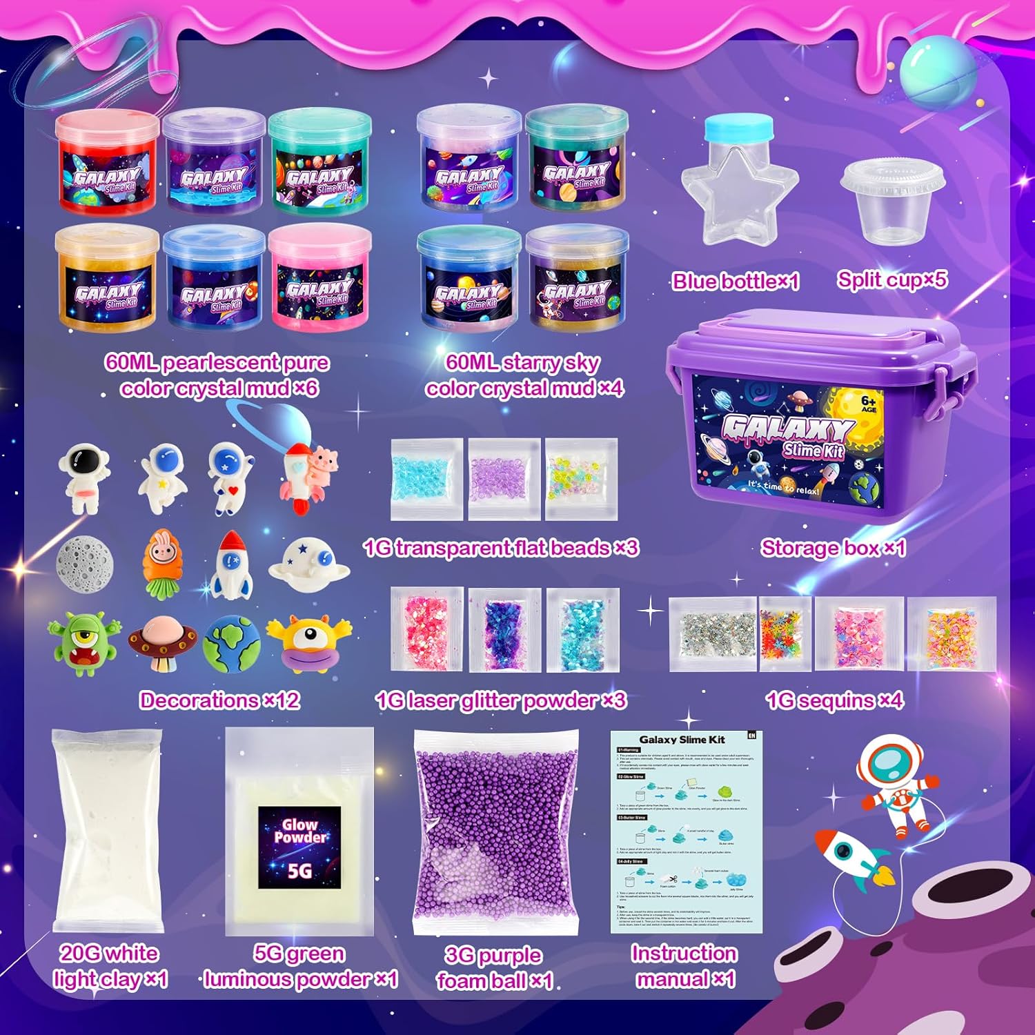 Slime Fluffy per Bambini con Decorazioni Carine - immagine 6