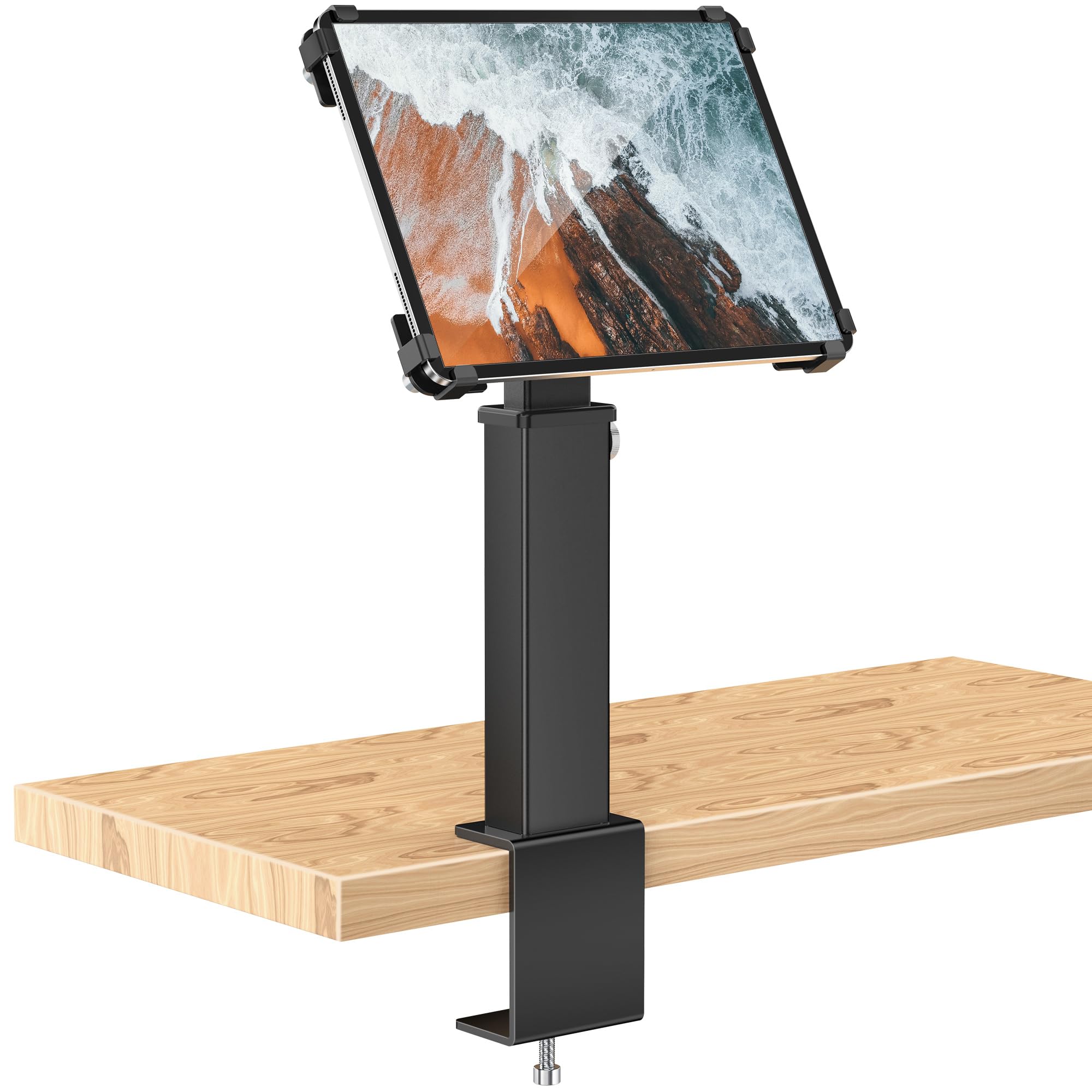 Abovetek Supporto da Scrivania per iPad Antifurto, Nero