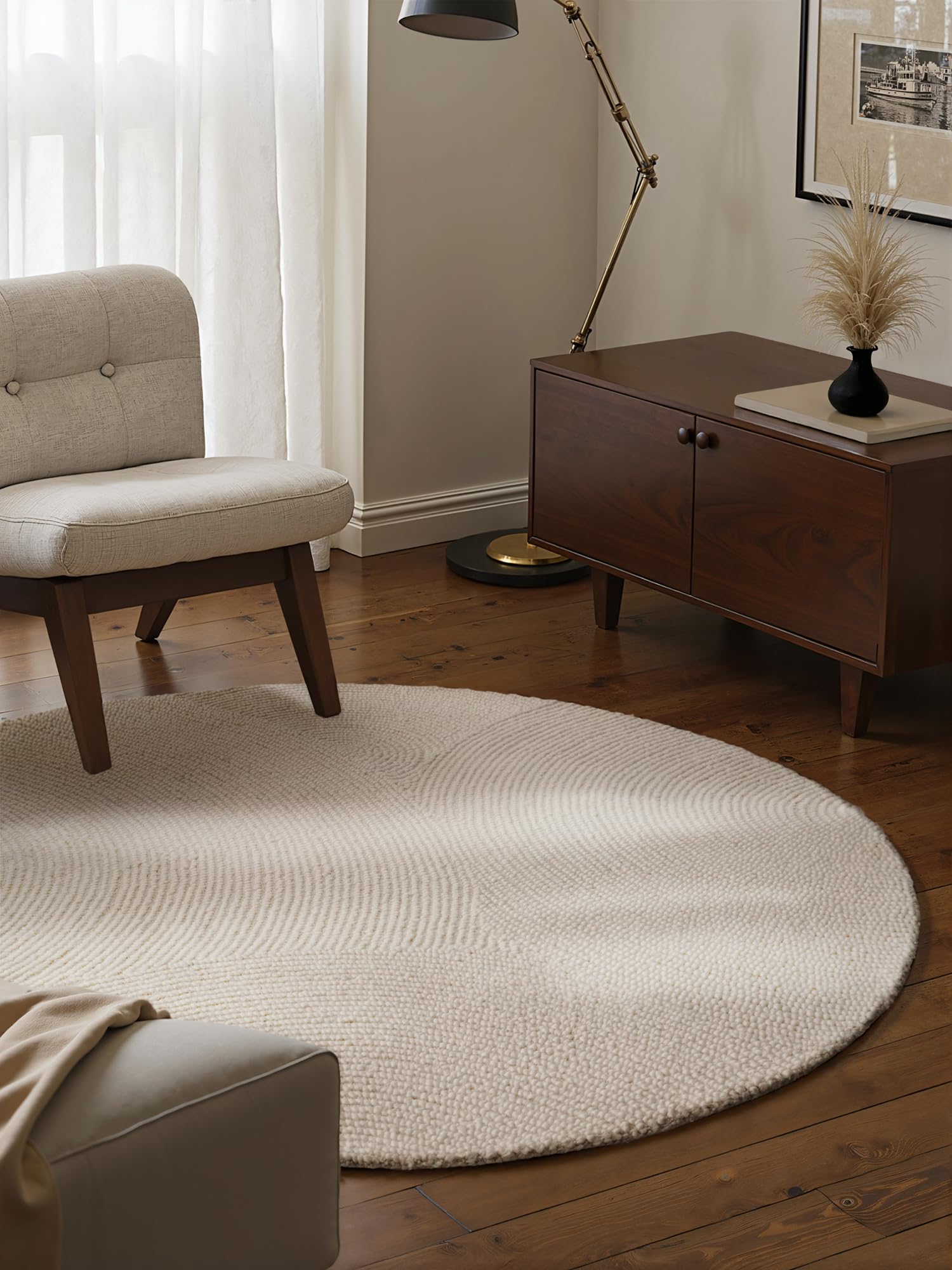 Hanse Home Hygge Skandi - Tappeto di Lana Boho Ø 150cm