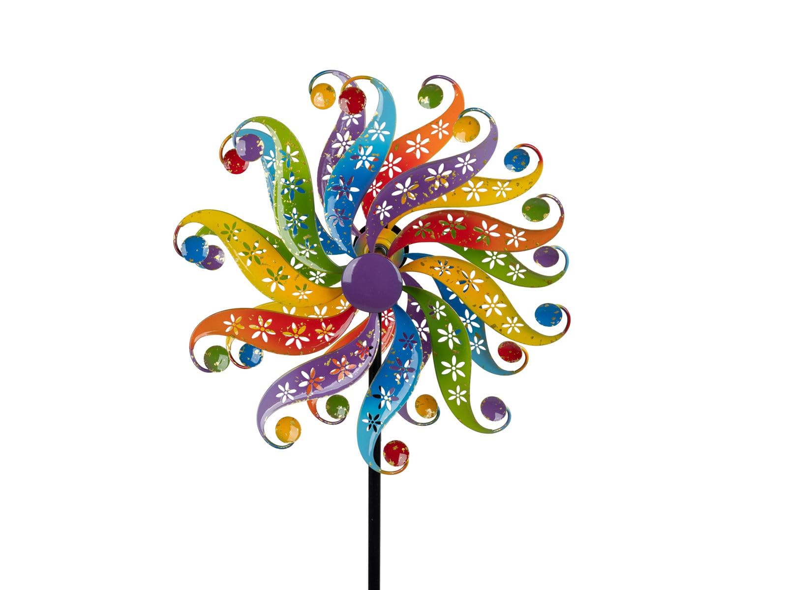 formano Girandola colorata per giardino in metallo, decorazione da giardino