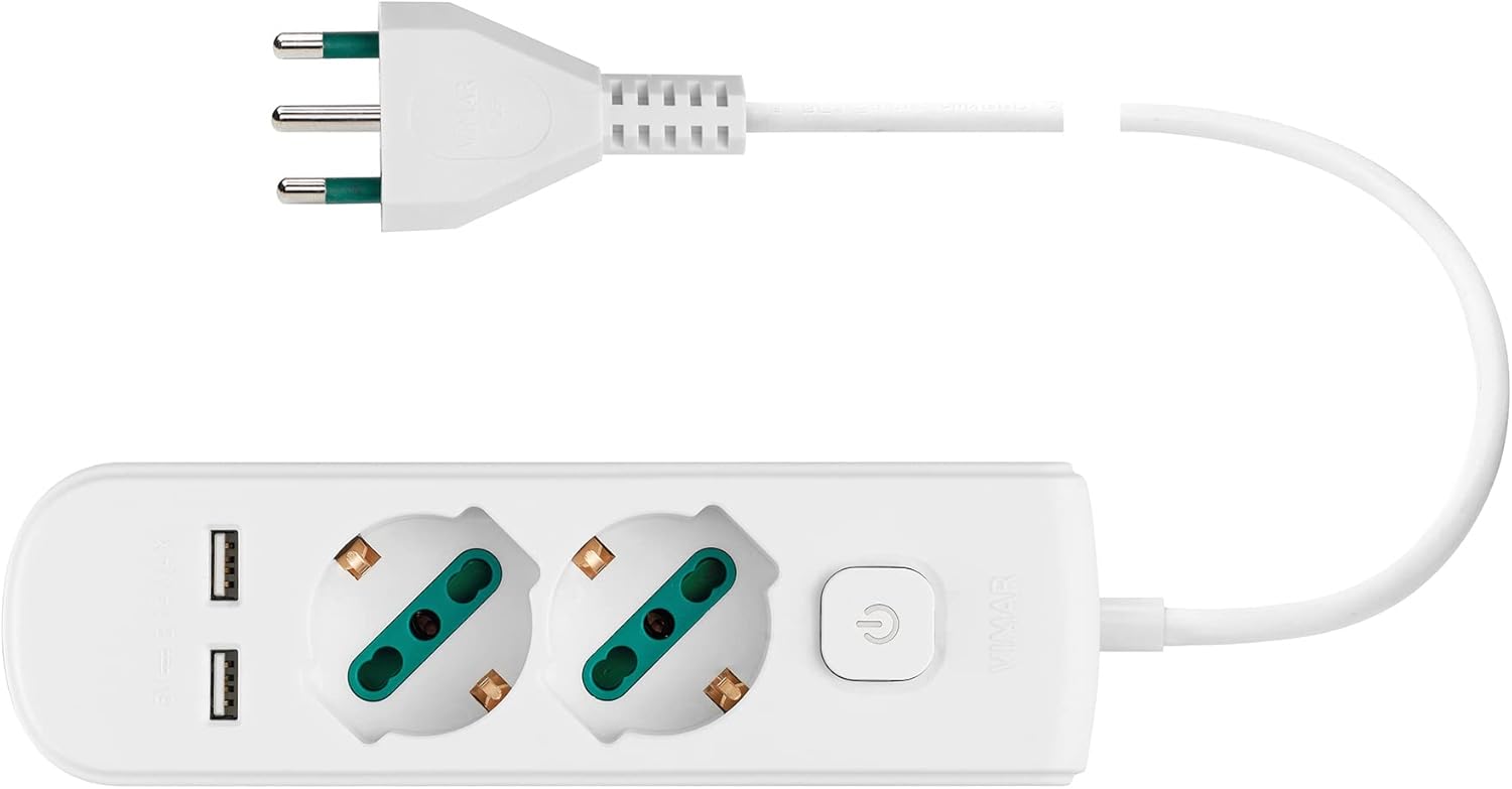 Vimar 0R00625.CC.B Presa Multipla con Interruttore - immagine 2