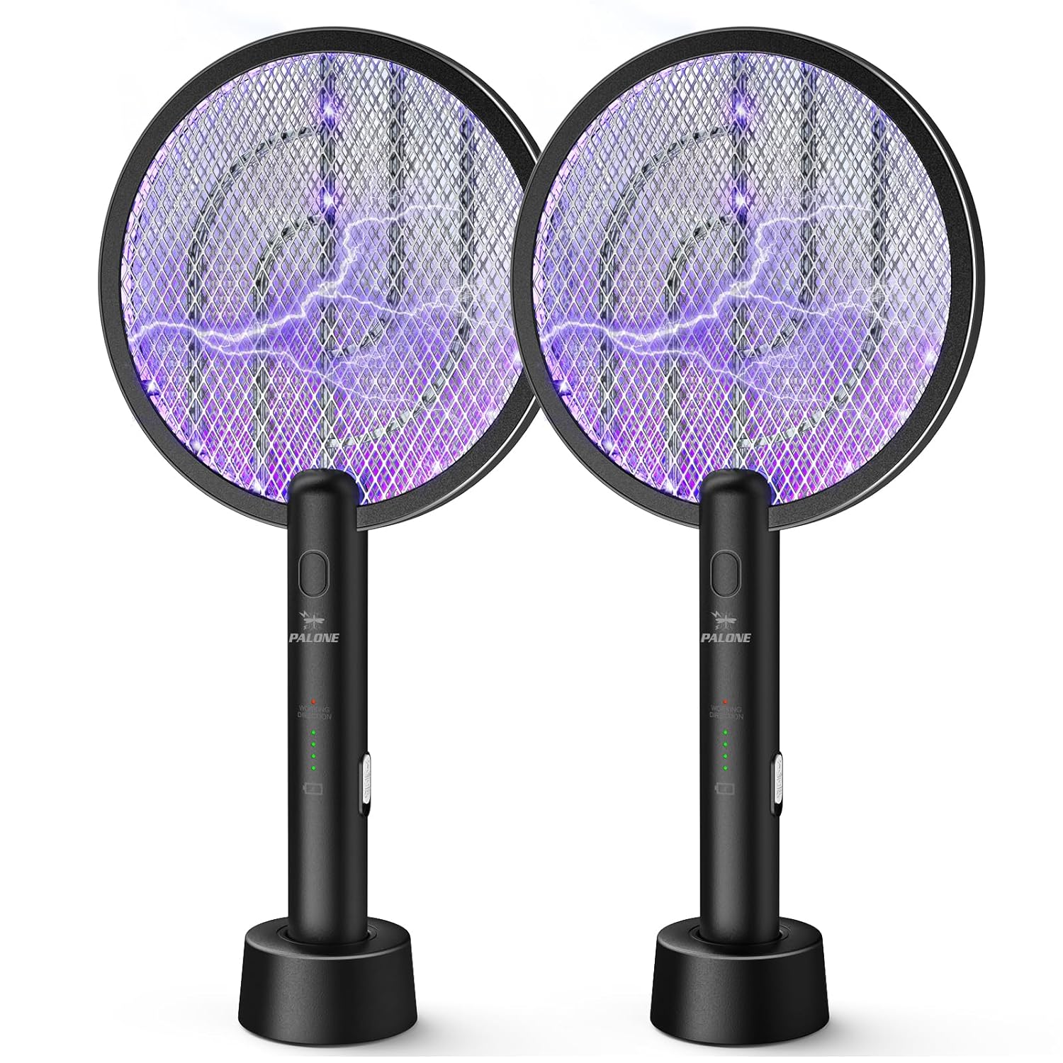 PALONE Racchetta Zanzare Elettrica 4000V - 2 PCS - immagine 1
