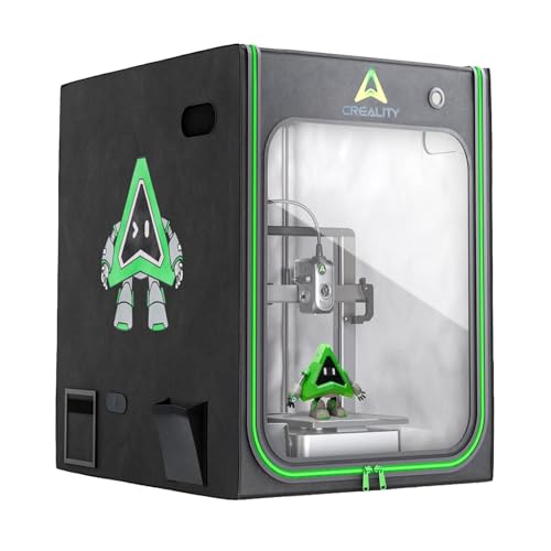 Creality Enclosure per stampante 3D con ventilazione e luce a LED, 51 x 50 x 71 cm, copertura per stampante 3D, ignifugo, temperatura costante, antipolvere e riduzione del rumore, per Ender 3 V3 SE/KE