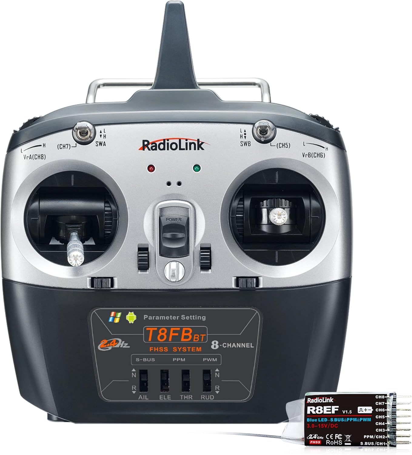 Radiolink T8FB Telecomando RC 8 Canali con Ricevitore R8EF - immagine 1