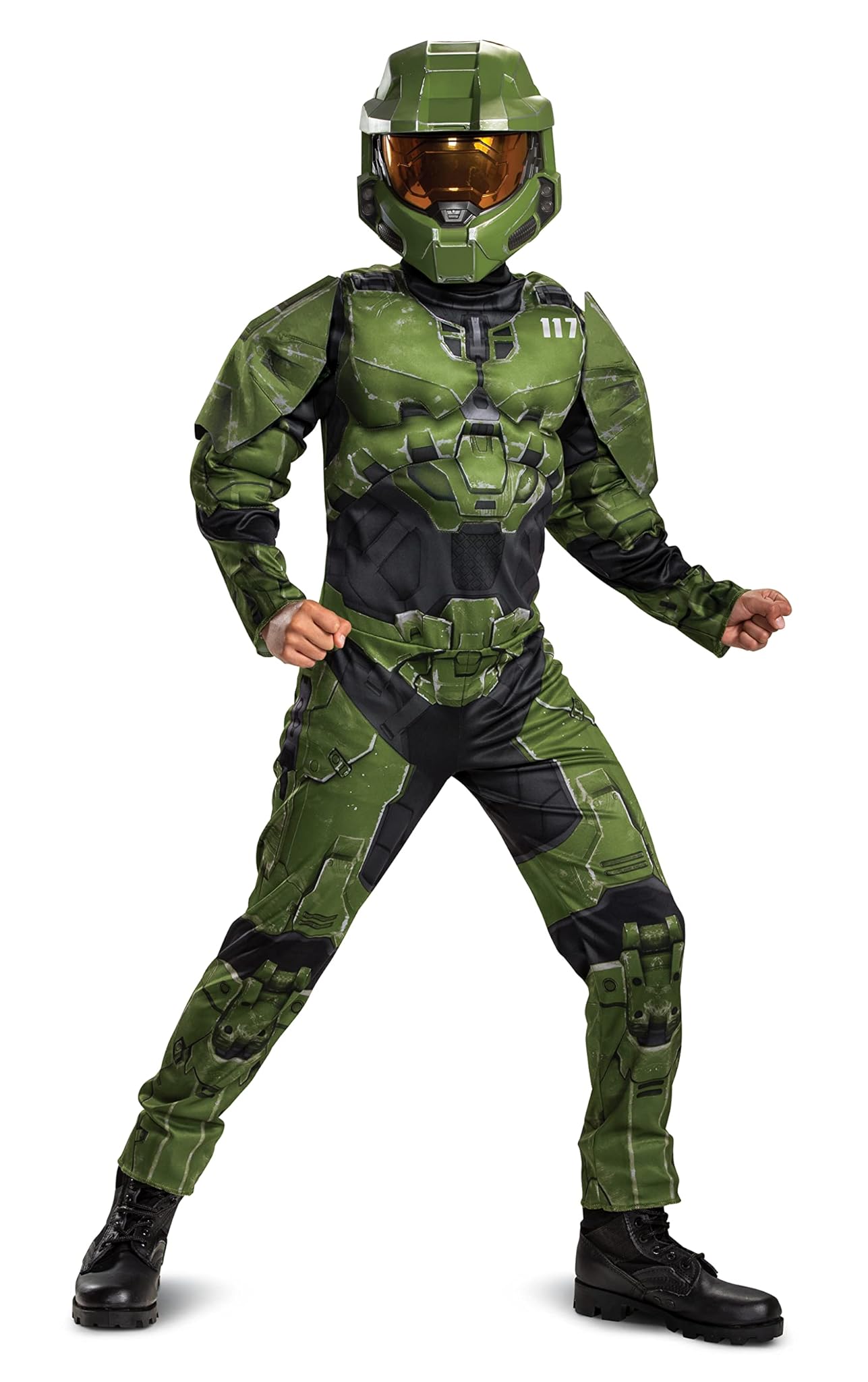 Disguise Costume Master Chief Bambini - Abito Videogiochi per Halloween, Compleanni e Party, Disponibile in Varie Taglie